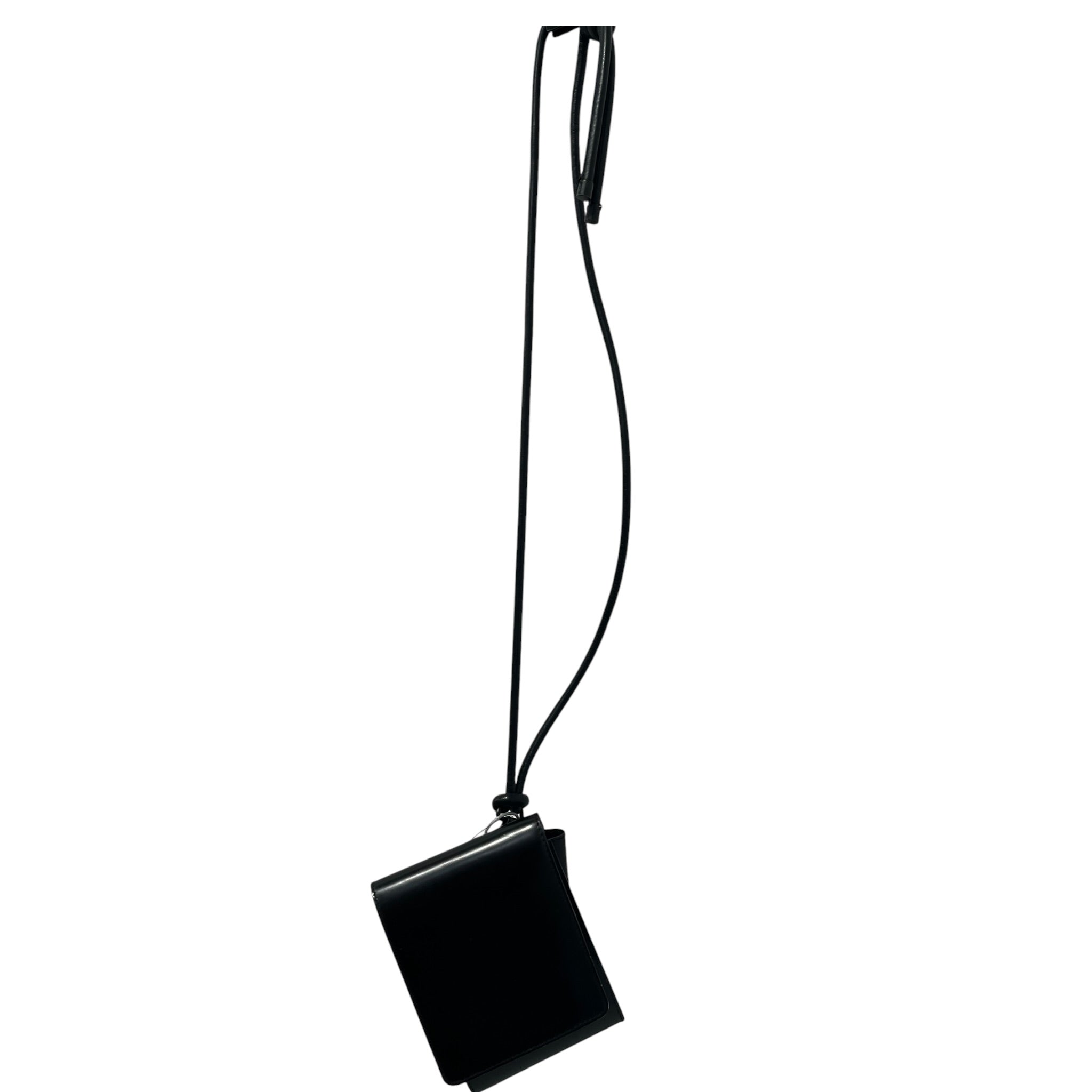 DRIES VAN NOTEN/Cross Body Bag/Leather/BLK/phone holder/ lanyard wallet view 1