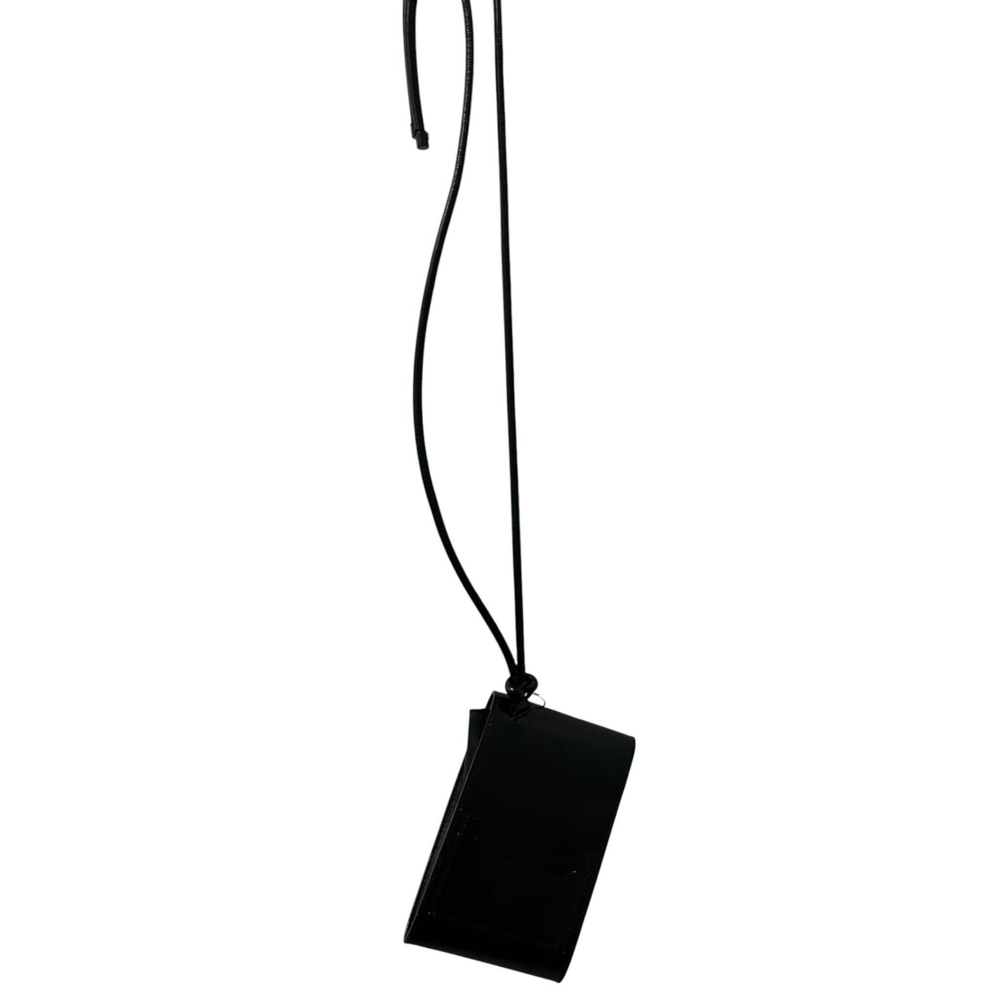 DRIES VAN NOTEN/Cross Body Bag/Leather/BLK/phone holder/ lanyard wallet view 2