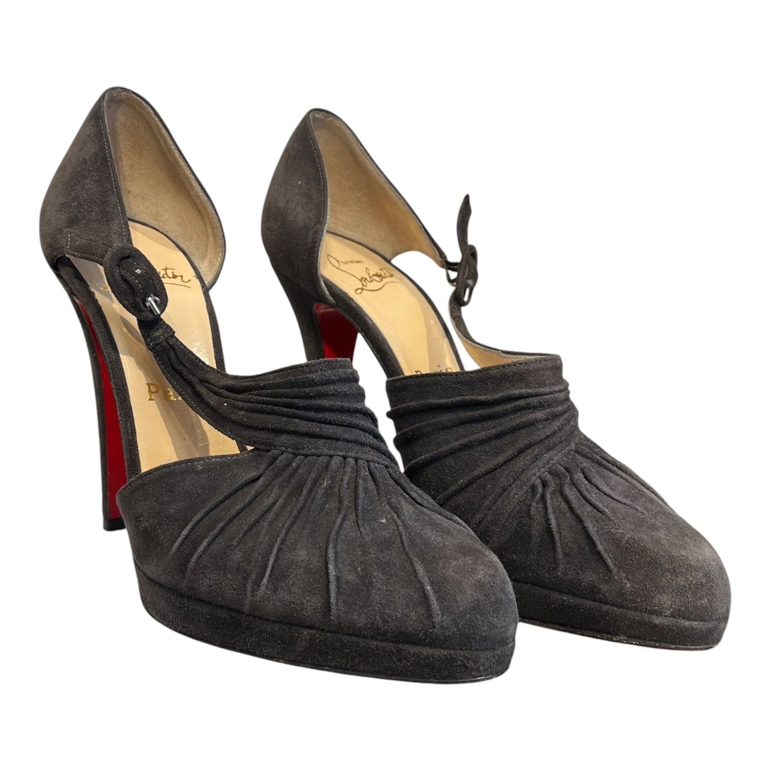 Christian Louboutin/Heels/EU 38.5/BLK/DRAPIDAY RED BOTTOM PUMPS view 1