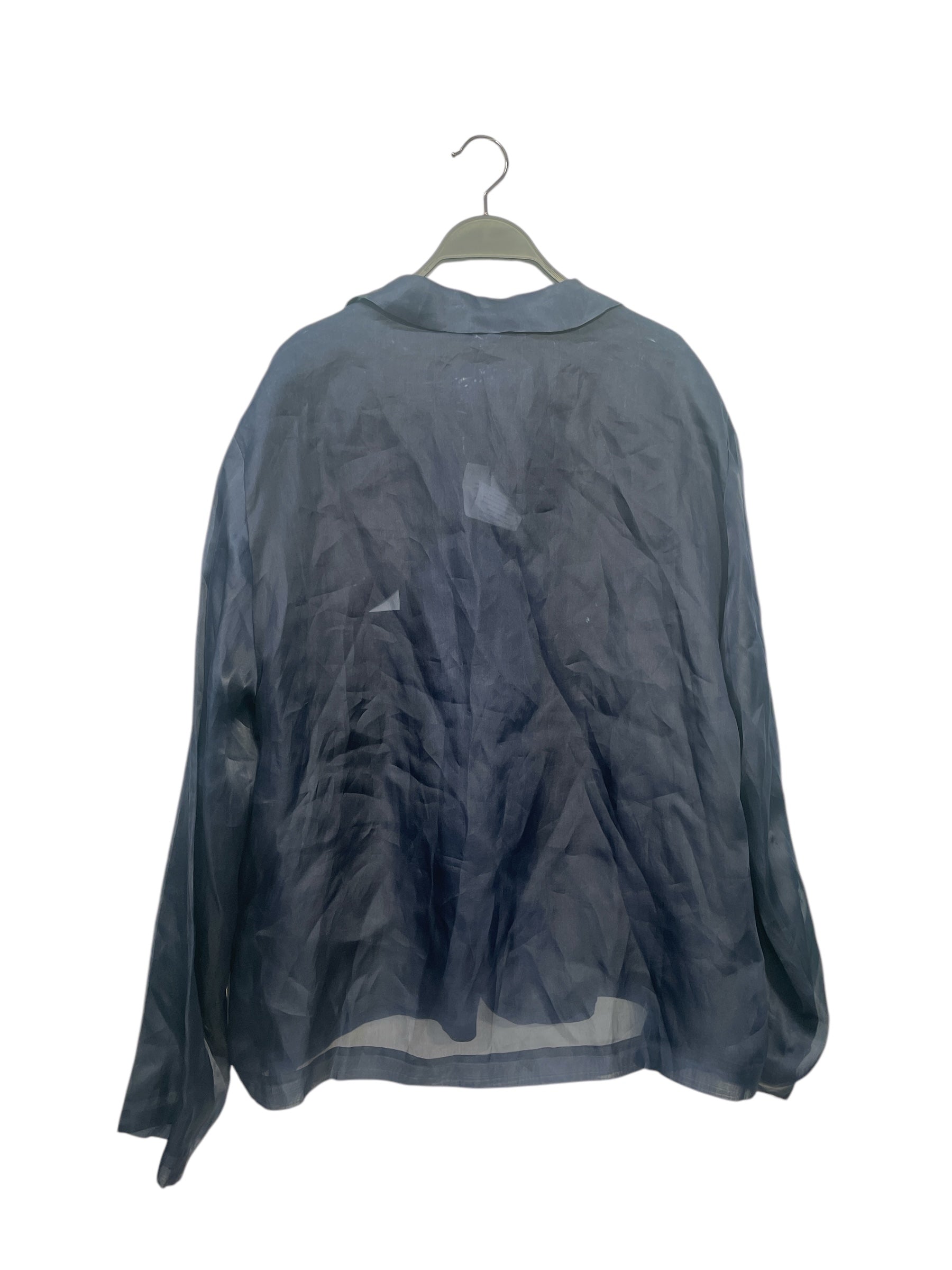 4SDESIGNS/LS Shirt/37/Silk/NVY/ view 2