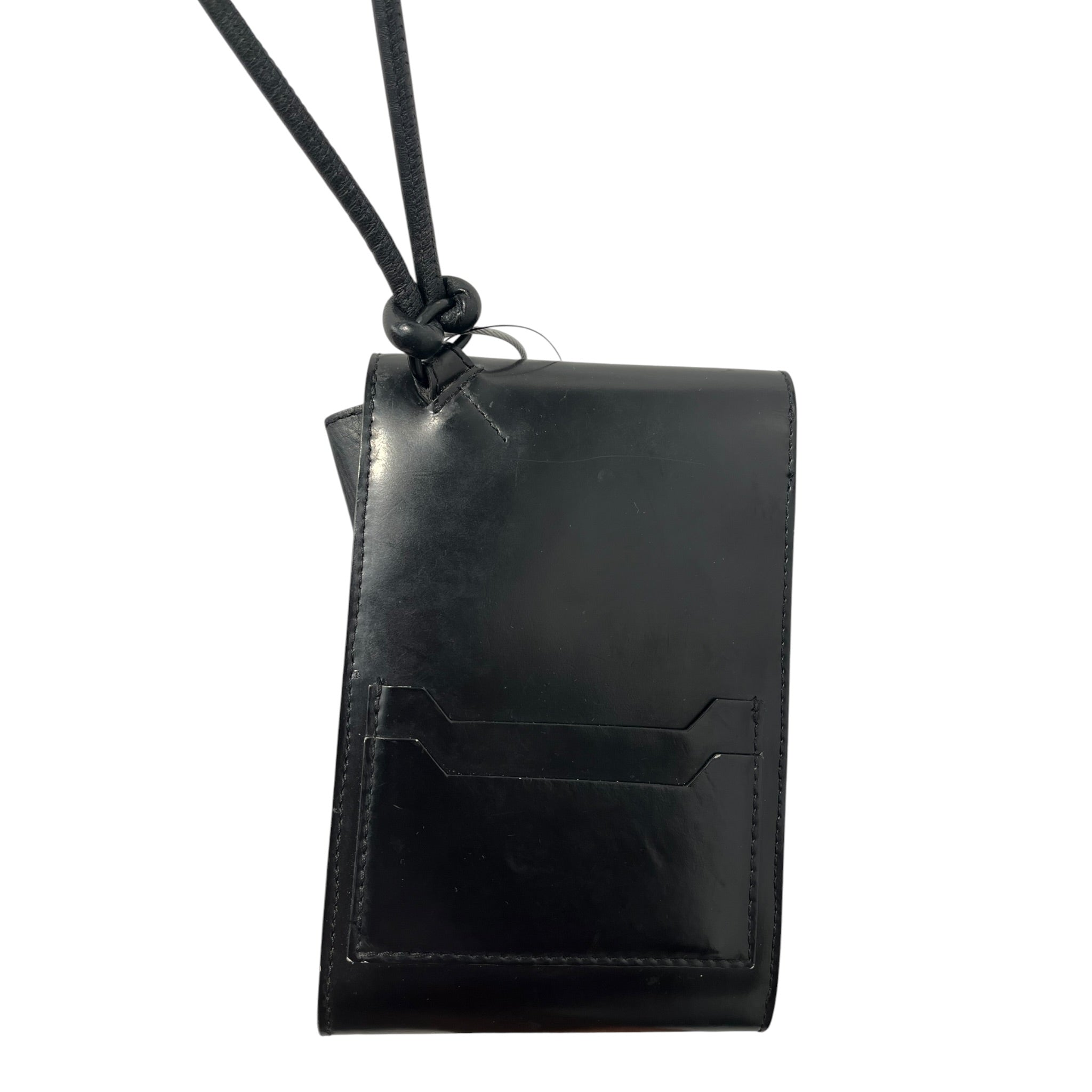 DRIES VAN NOTEN/Cross Body Bag/Leather/BLK/phone holder/ lanyard wallet view 4