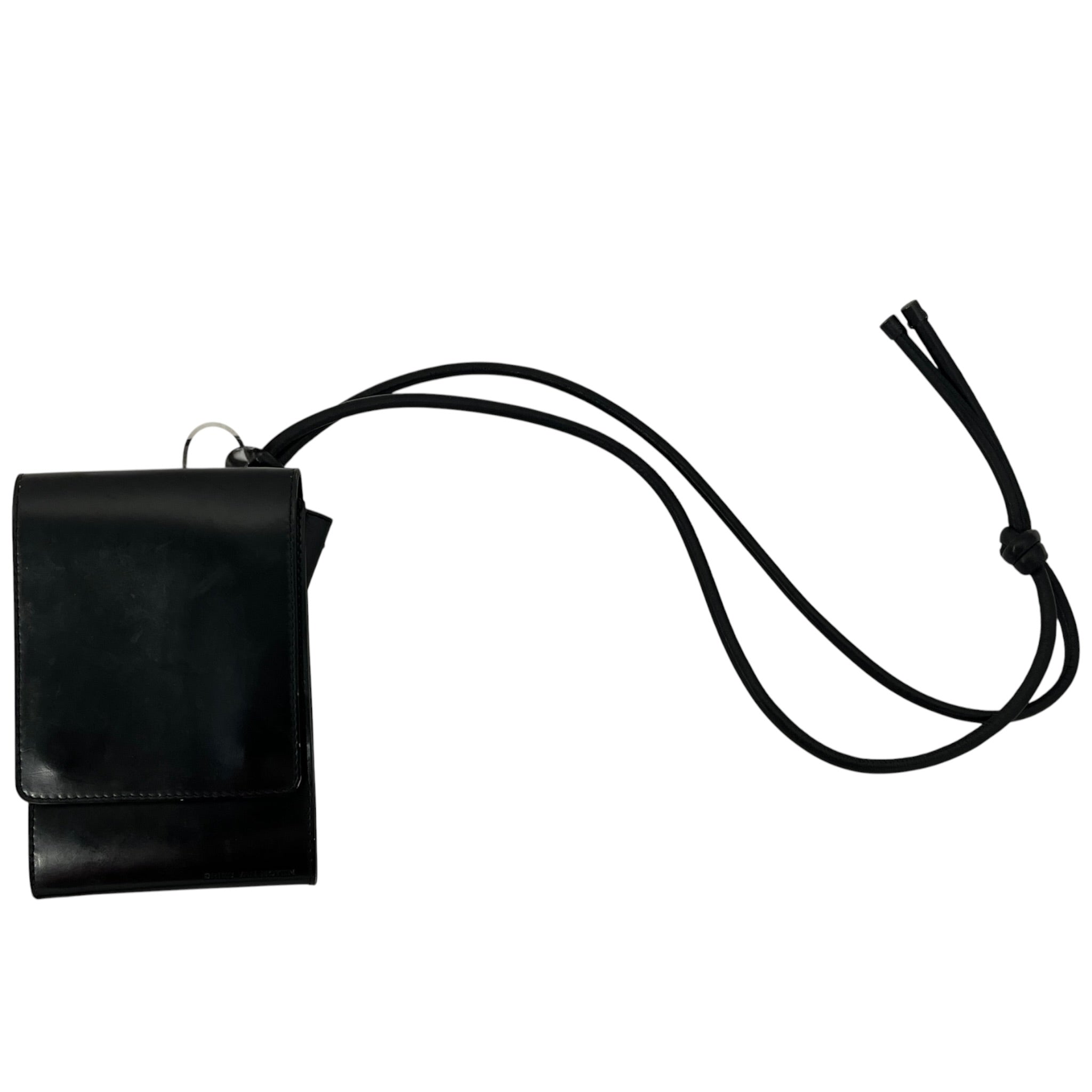 DRIES VAN NOTEN/Cross Body Bag/Leather/BLK/phone holder/ lanyard wallet view 8