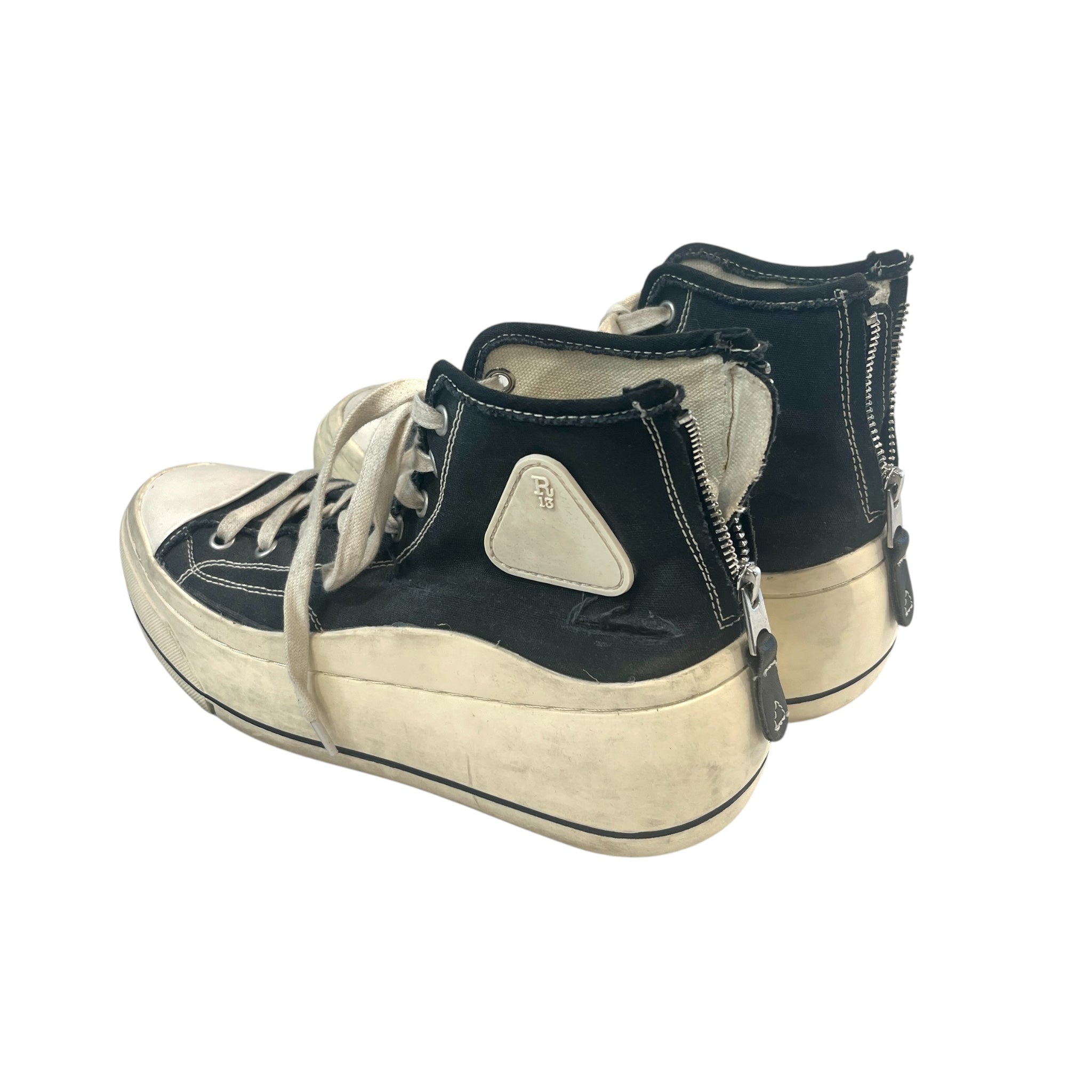 R13/Hi-Sneakers/US 8/BLK/KURT HIGH TOP view 2