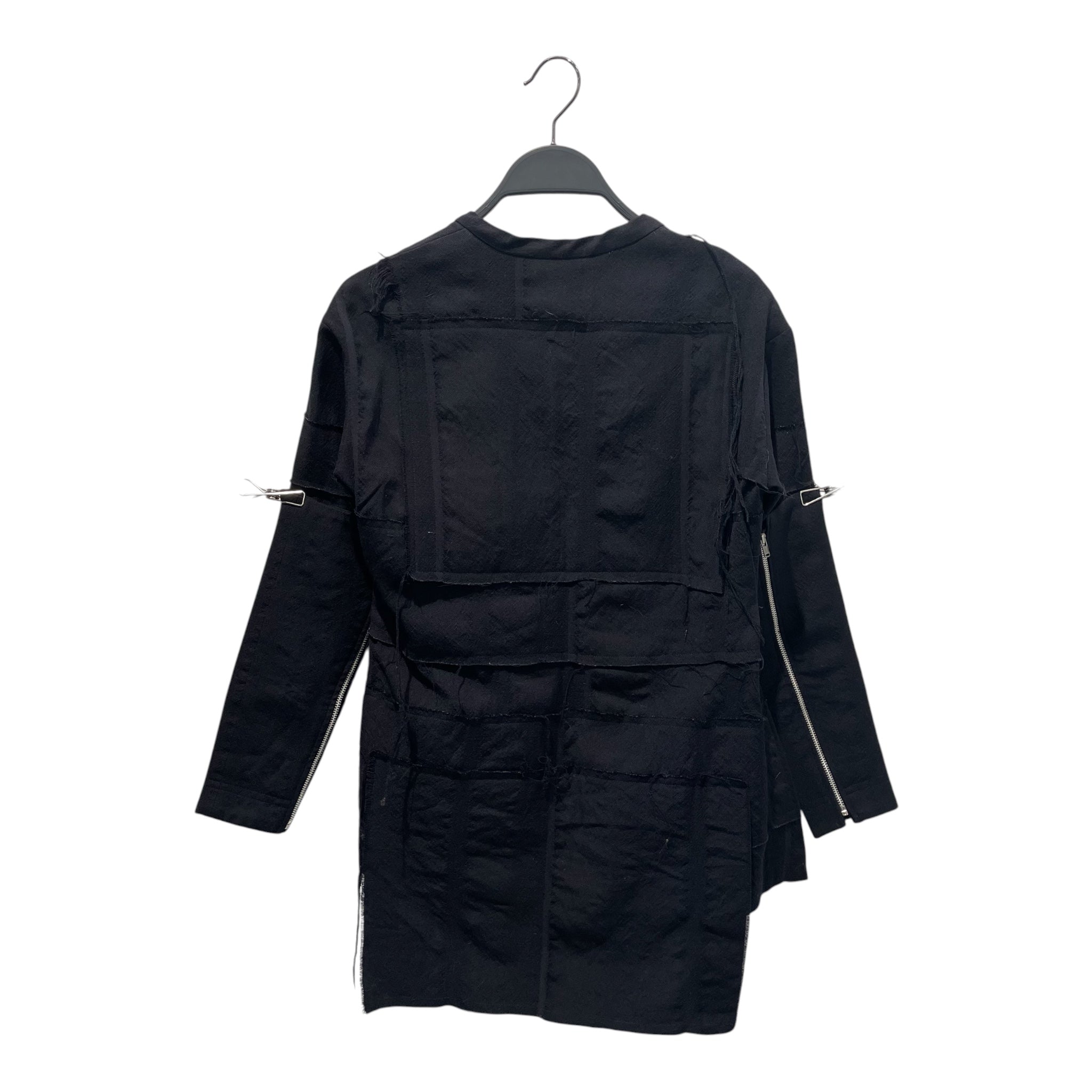 UNDERCOVER/Shirt Dress/2/Cotton/NVY/2013 sleeve detach view 4