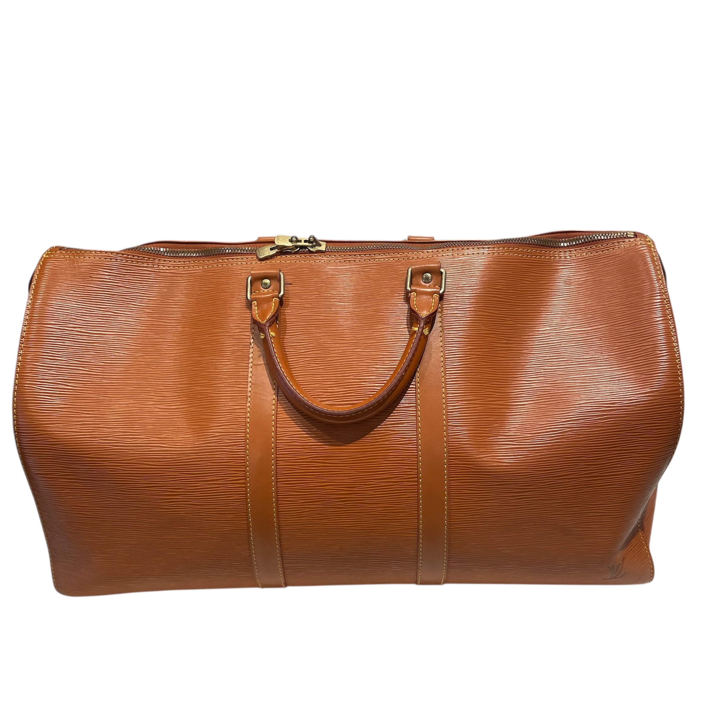 LOUIS VUITTON/Boston Bag/Leather/ORN/LV KeepAll 50 Boston Bag view 3