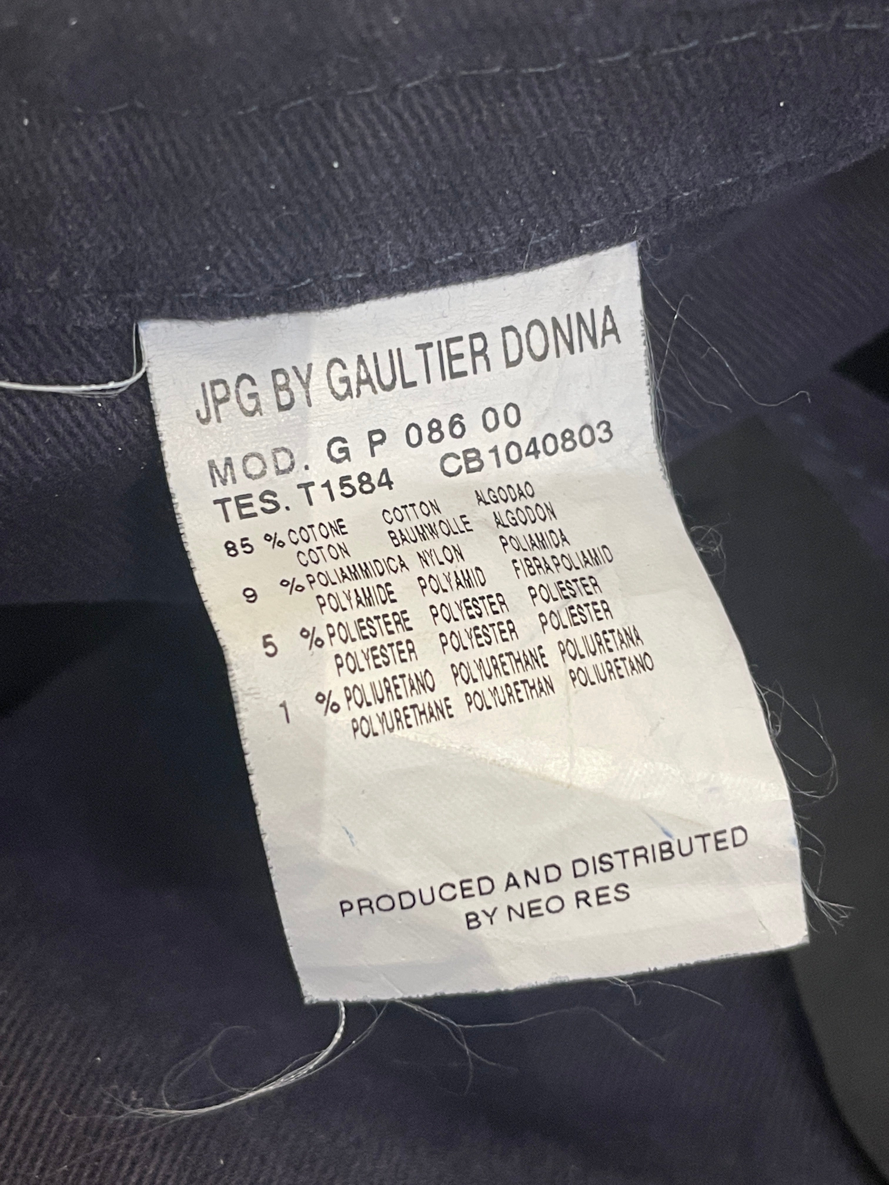 Jean Paul Gaultier/Pants/40/BLU/ view 4