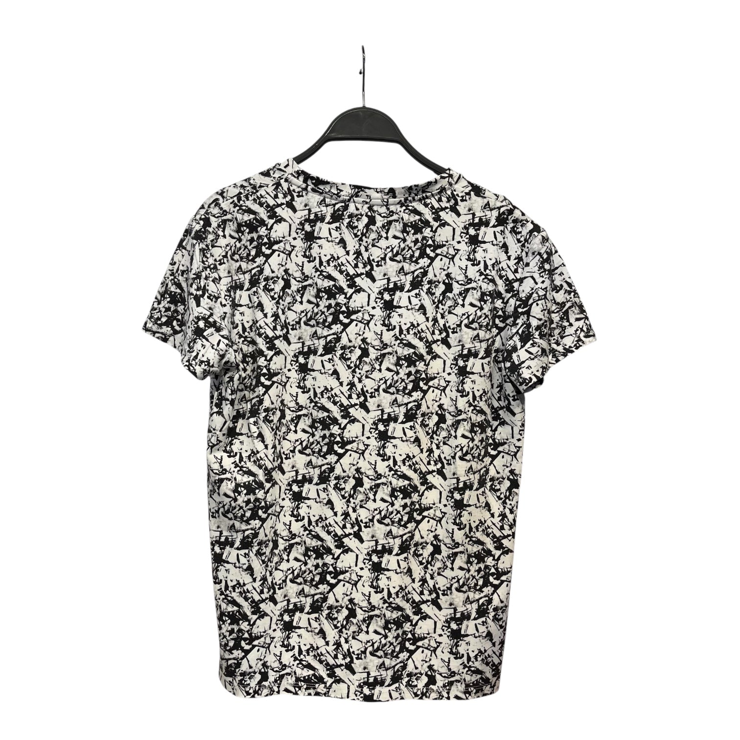 BALENCIAGA/T-Shirt/L/All Over Print/Cotton/MLT/b&w print view 2