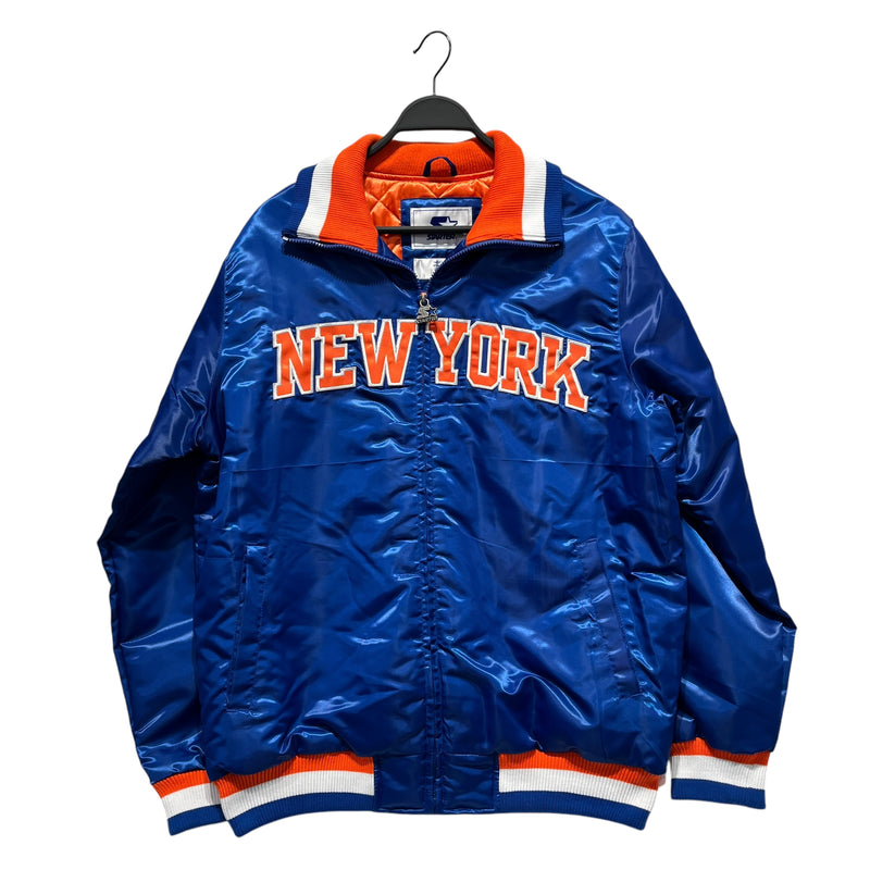 STARTER/Jacket/L/Nylon/BLU/Knicks