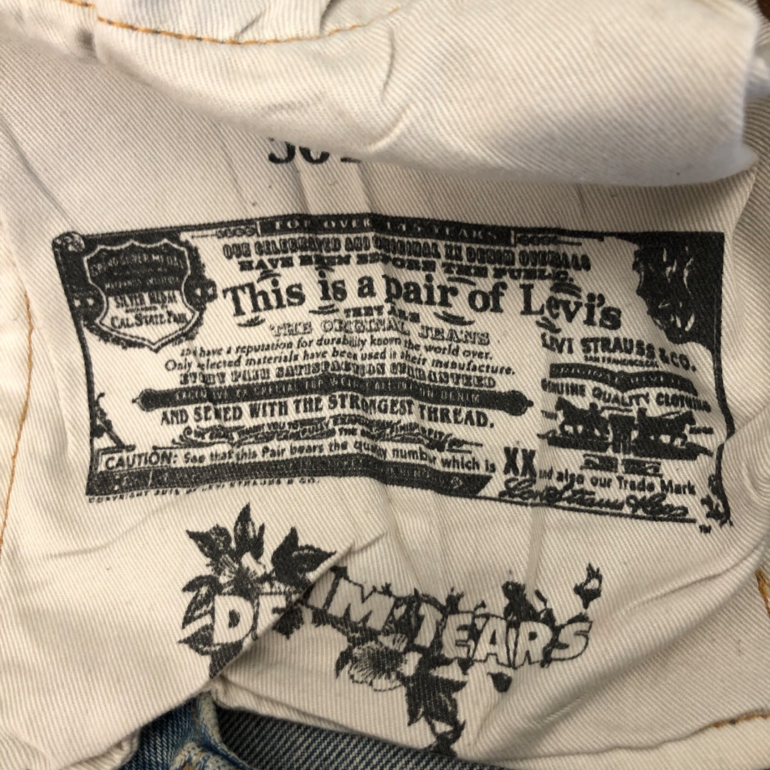 DENIM TEARS/Levi's/Straight Pants/32/Denim/IDG/Button Fly/Graphic/Tiger Sample view 4