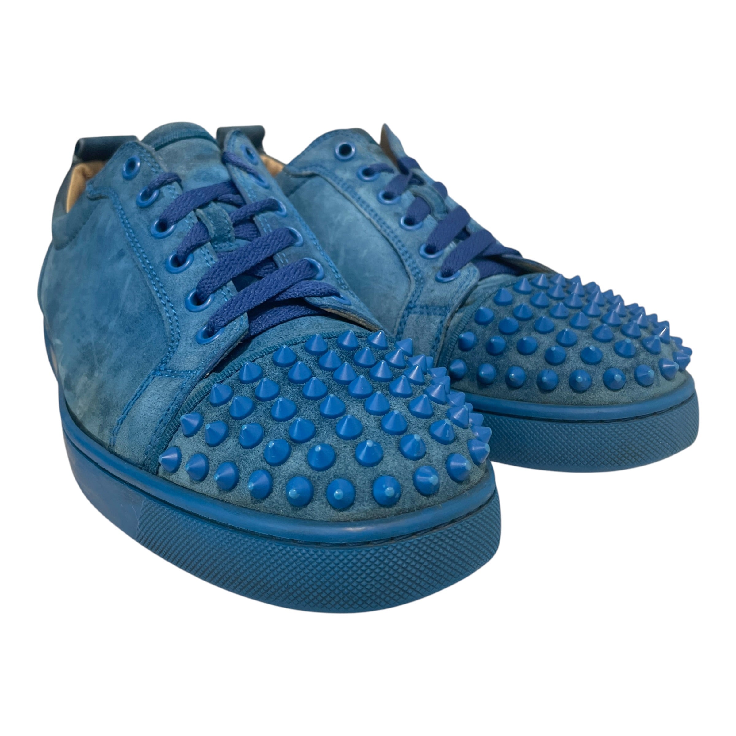 Christian Louboutin/Low-Sneakers/EU 40/Suede/BLU/Junior Spike Red Bottoms view 1