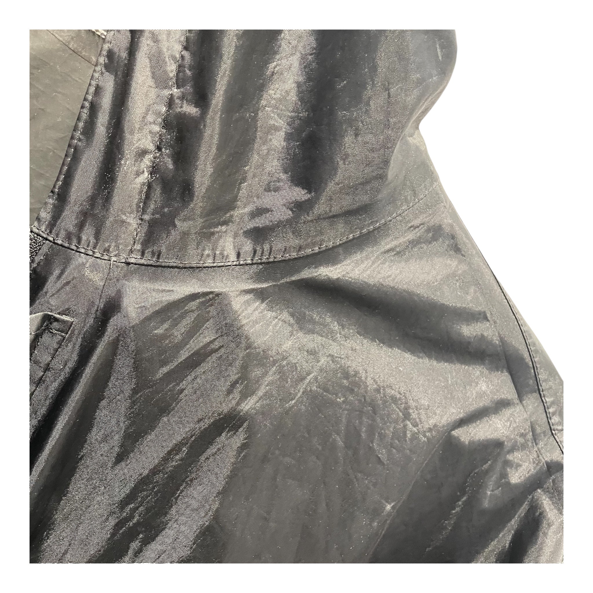VETEMENTS/Trench Coat/Polyester/BLK/POLIZEI view 8