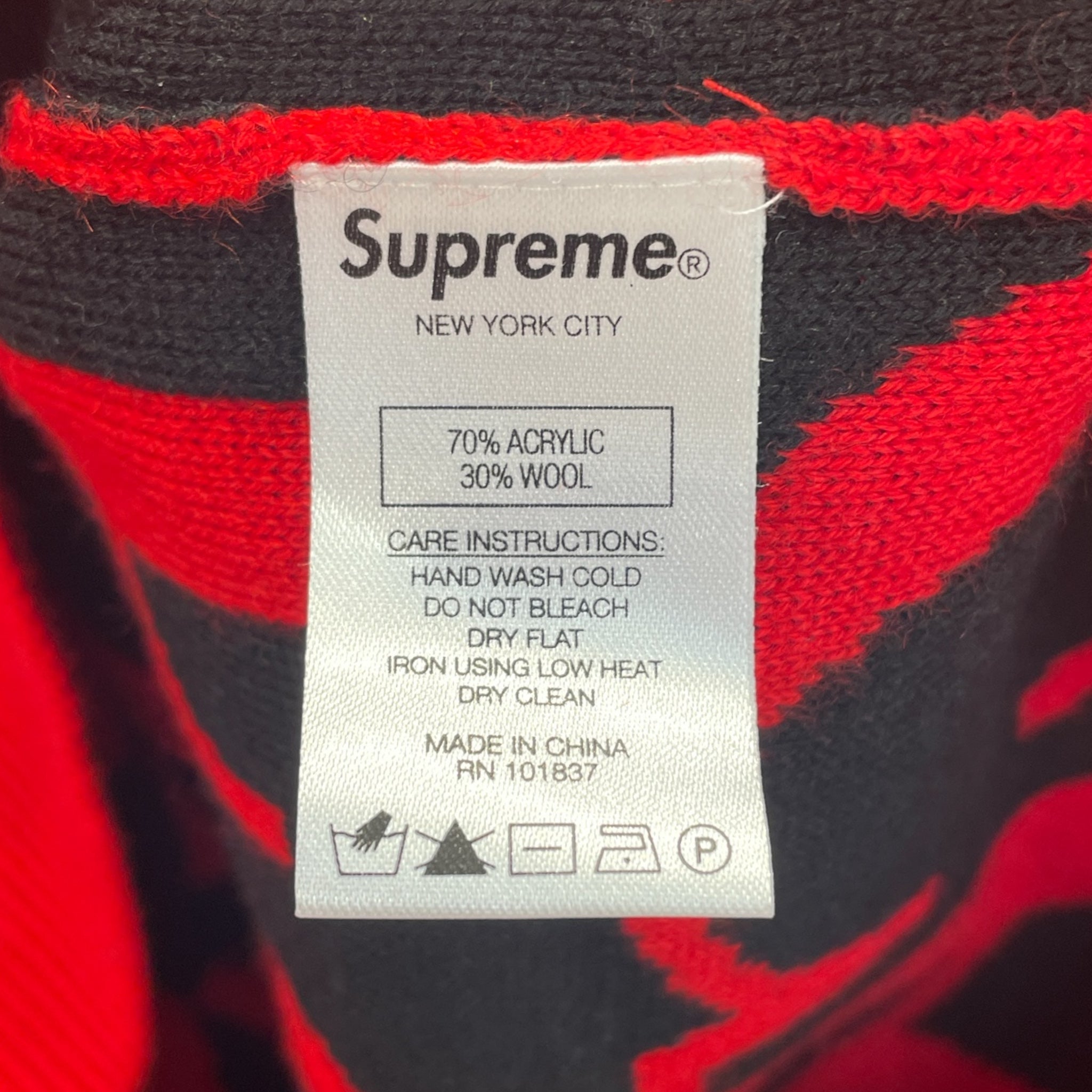 Supreme/Sweater/M/All Over Print/Cotton/RED/ view 4