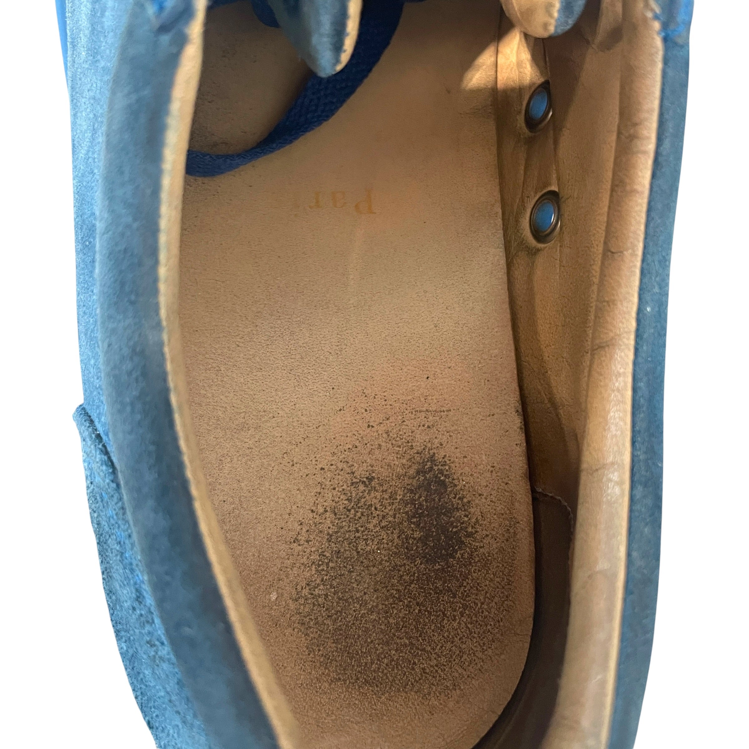 Christian Louboutin/Low-Sneakers/EU 40/Suede/BLU/Junior Spike Red Bottoms view 4