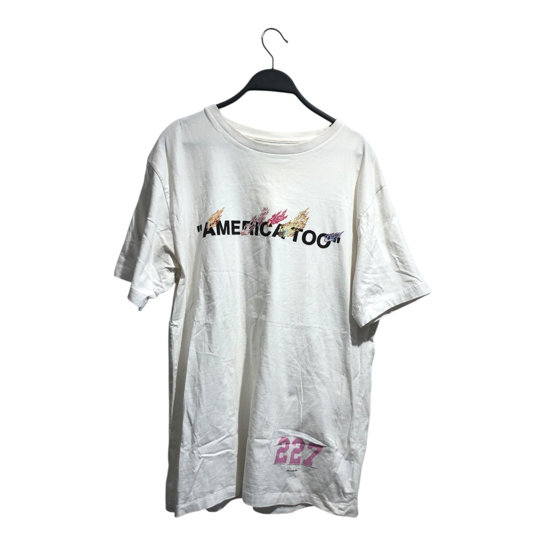 OFF-WHITE/T-Shirt/L/Cotton/WHT/All Over Print/Murakami America Too view 1
