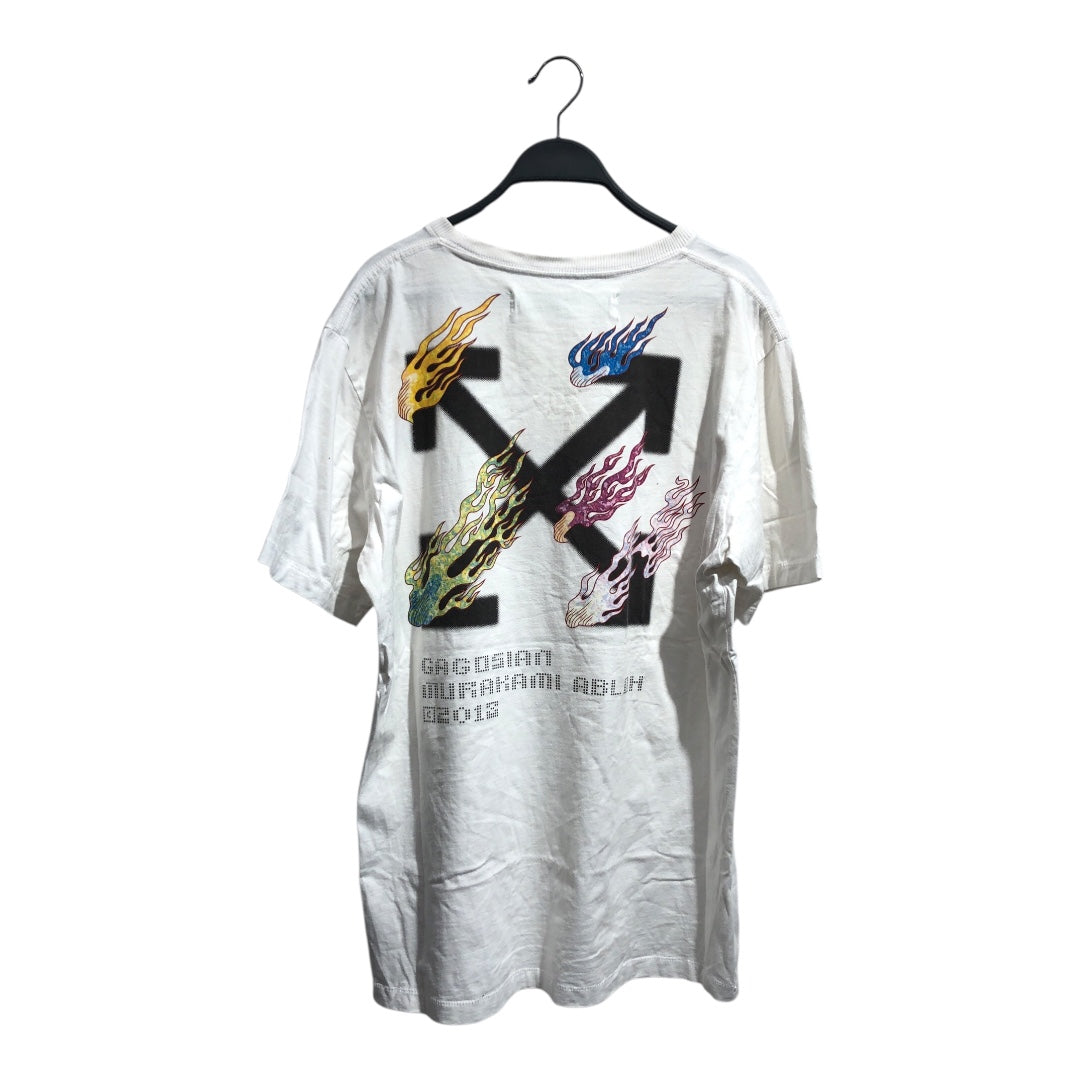 OFF-WHITE/T-Shirt/L/Cotton/WHT/All Over Print/Murakami America Too view 2