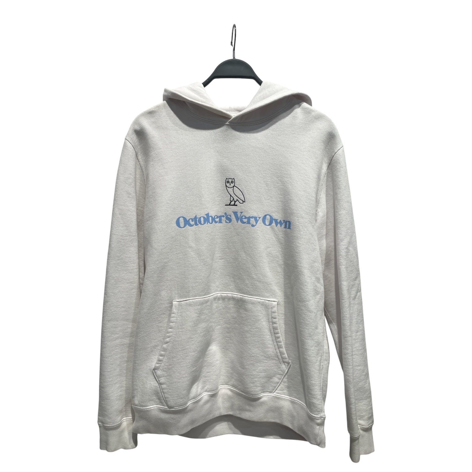OCTOBERS VERY OWN(OVO)/Hoodie/L/Cotton/WHT/BLUE OVO view 1