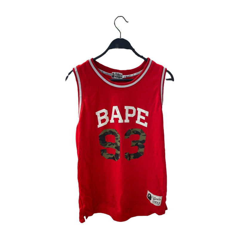 A Bathing Ape/Tank Top/XXL/Cotton/RED/