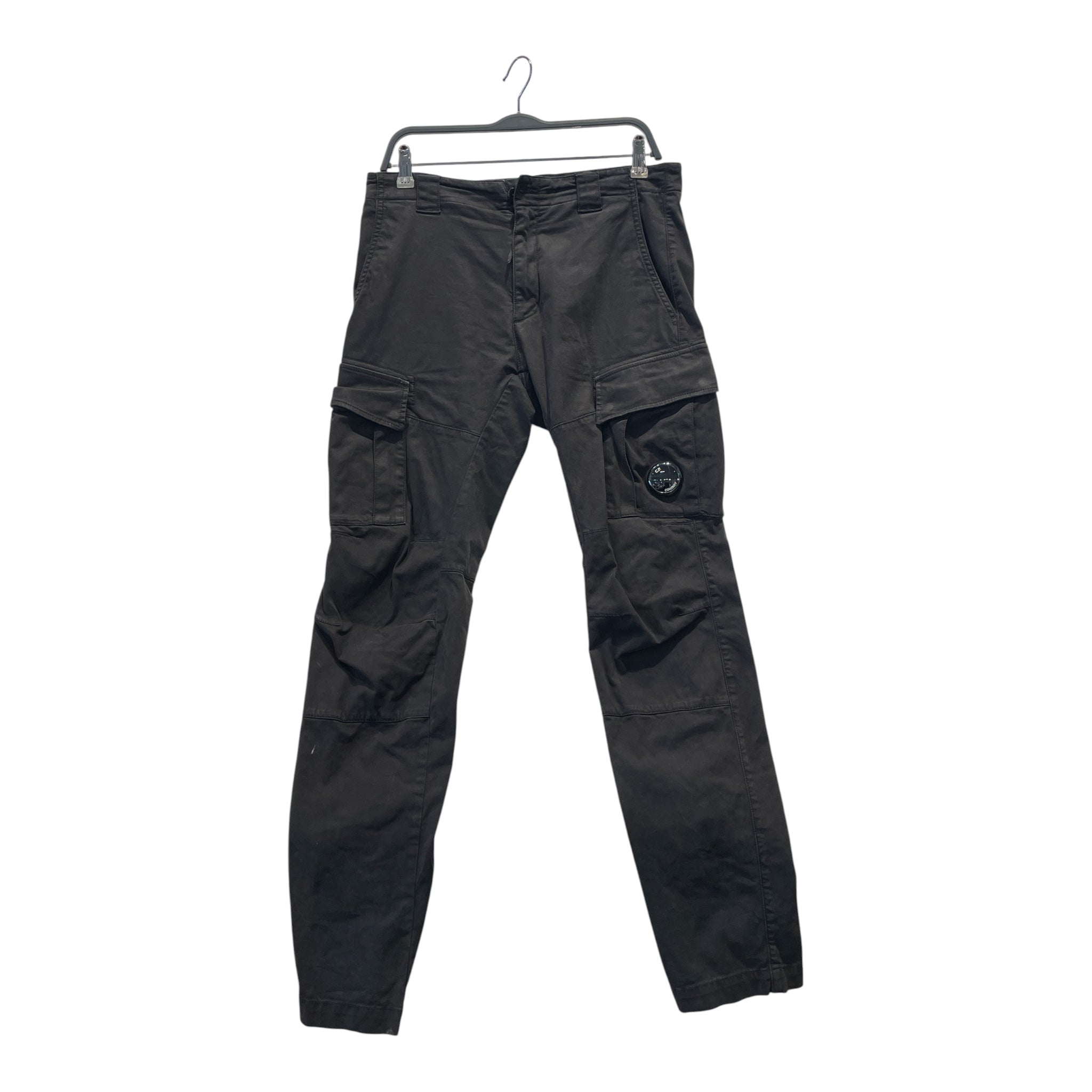 C.P.COMPANY/Cargo Pants/46/Cotton/BLK/Cargo goggle pocket view 1