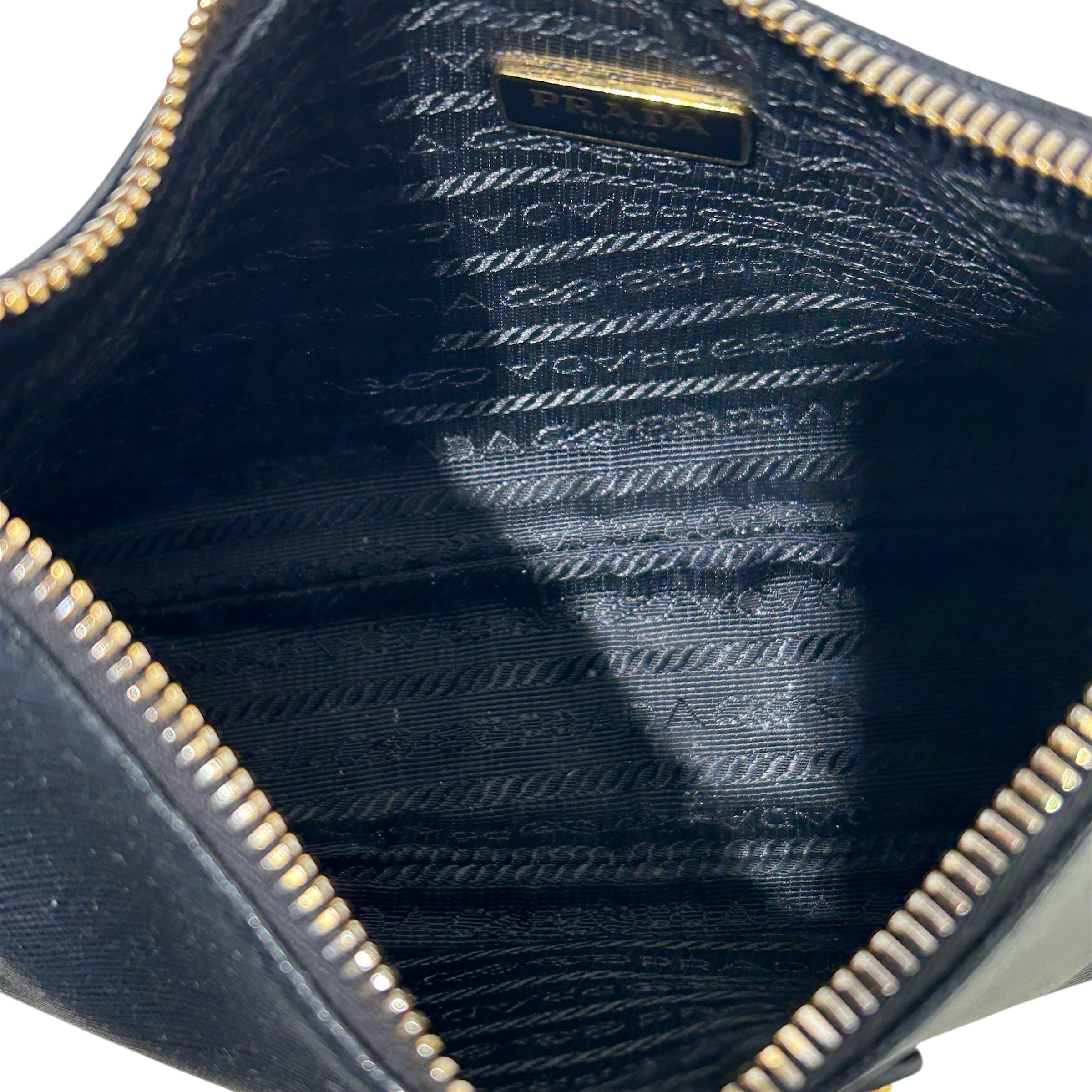 PRADA/Hand Bag/Leather/BLK/RE-EDITION 2005 GOLD CHAIN view 3