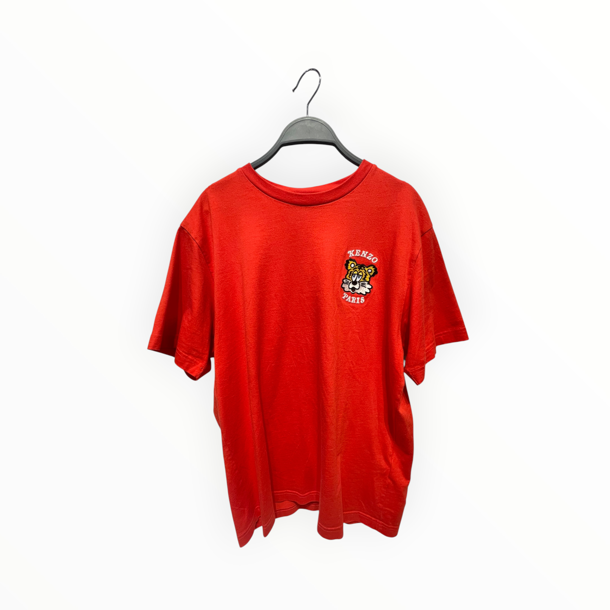 KENZO/T-Shirt/M/Cotton/RED/TIGER EMBROIERY view 1