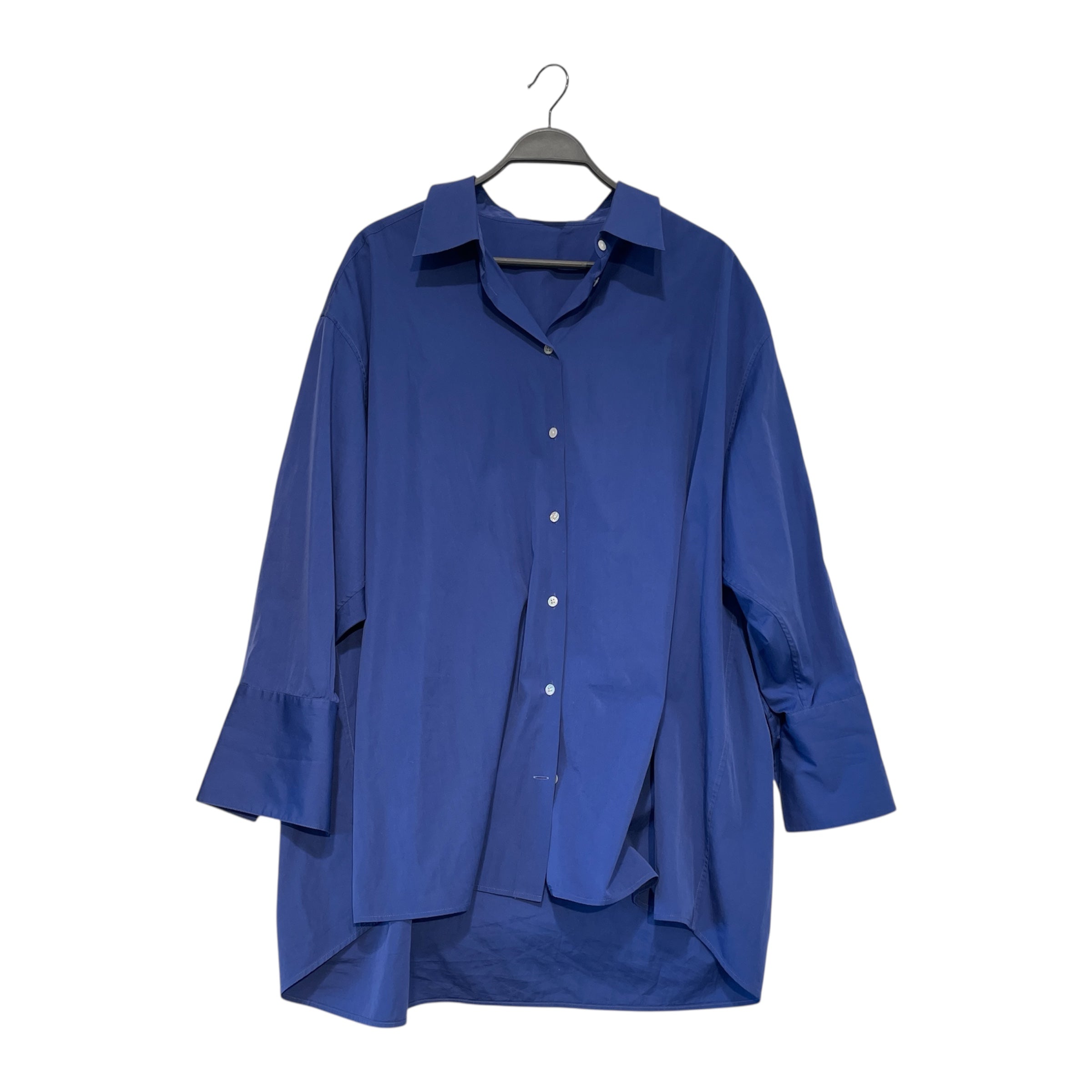 THE ROW/LS Shirt/L/Cotton/BLU/ view 1