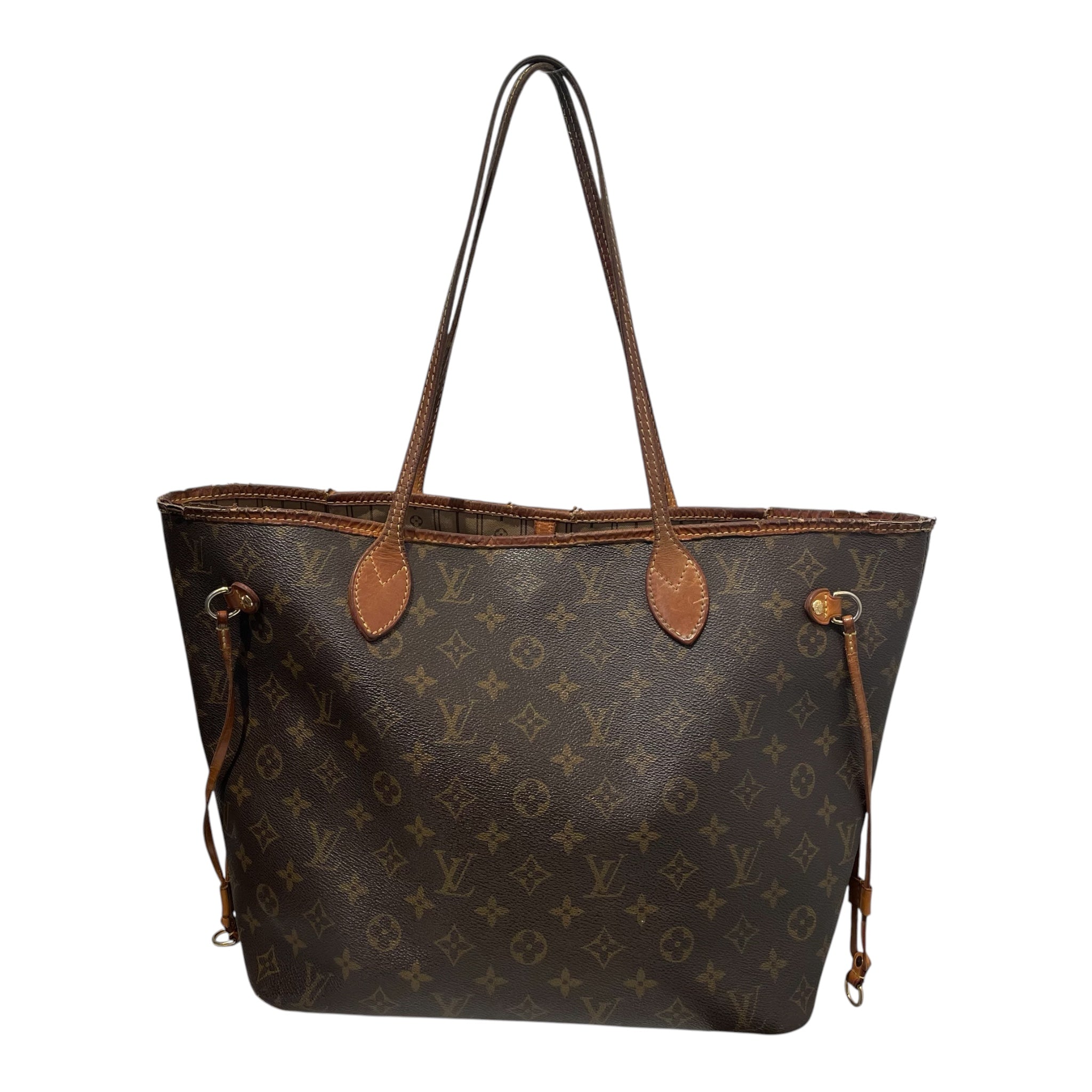 LOUIS VUITTON/Tote Bag/Monogram/Leather/BRW/NEVERFULL TOTE BAG view 2