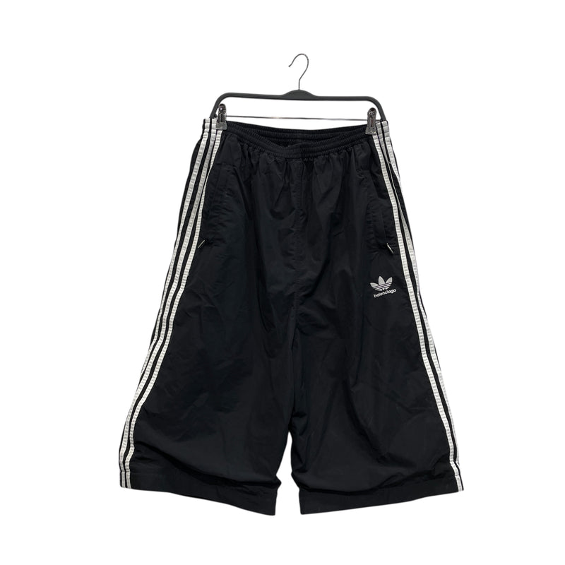 大型セールや時期 BALENCIAGA/adidas/Shorts/36/Nylon/BLK/THREE STRIPE LONG パンツ