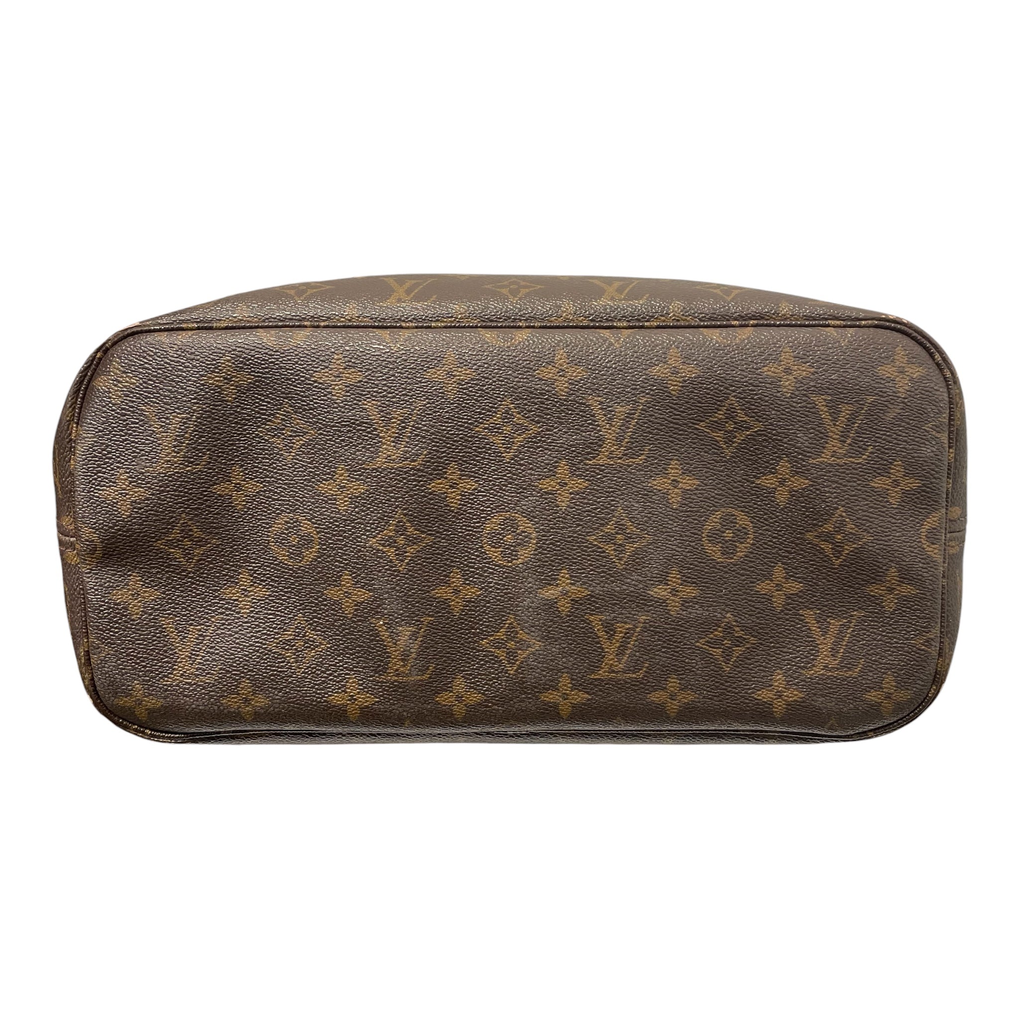 LOUIS VUITTON/Tote Bag/Monogram/Leather/BRW/NEVERFULL TOTE BAG view 3