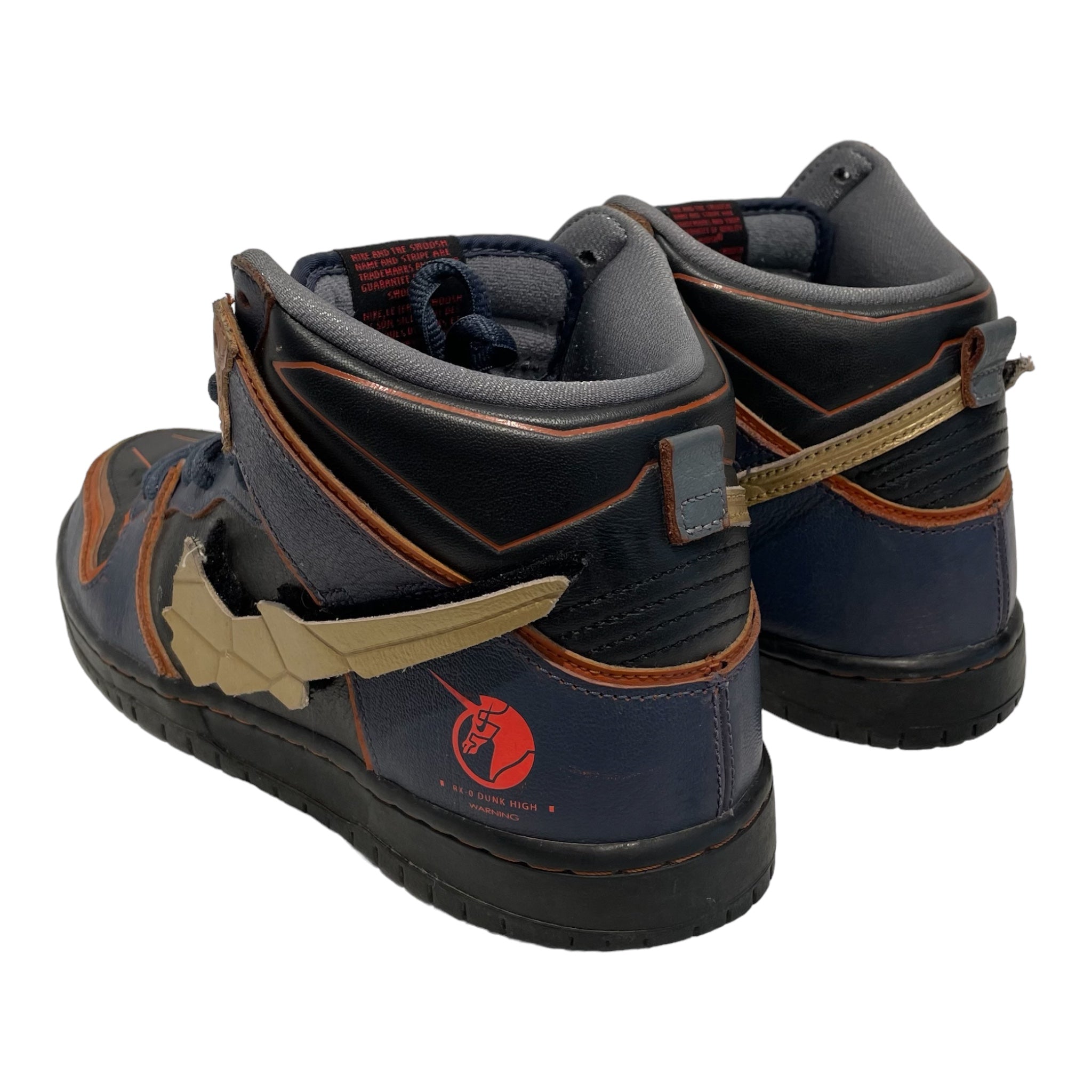 NIKE SB/Hi-Sneakers/US 9.5/Leather/NVY/RX-0 Unicorn Gundam view 2
