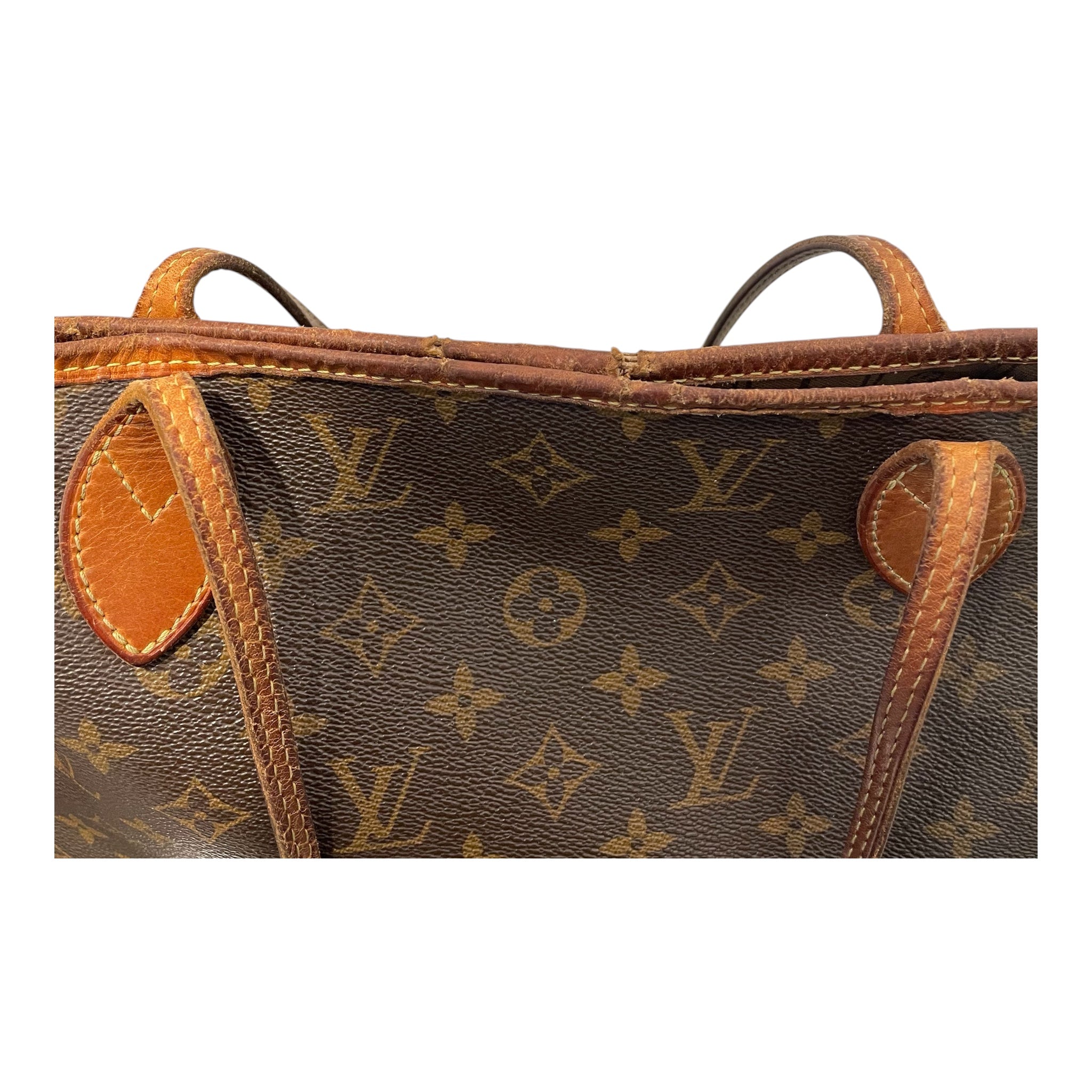 LOUIS VUITTON/Tote Bag/Monogram/Leather/BRW/NEVERFULL TOTE BAG view 10