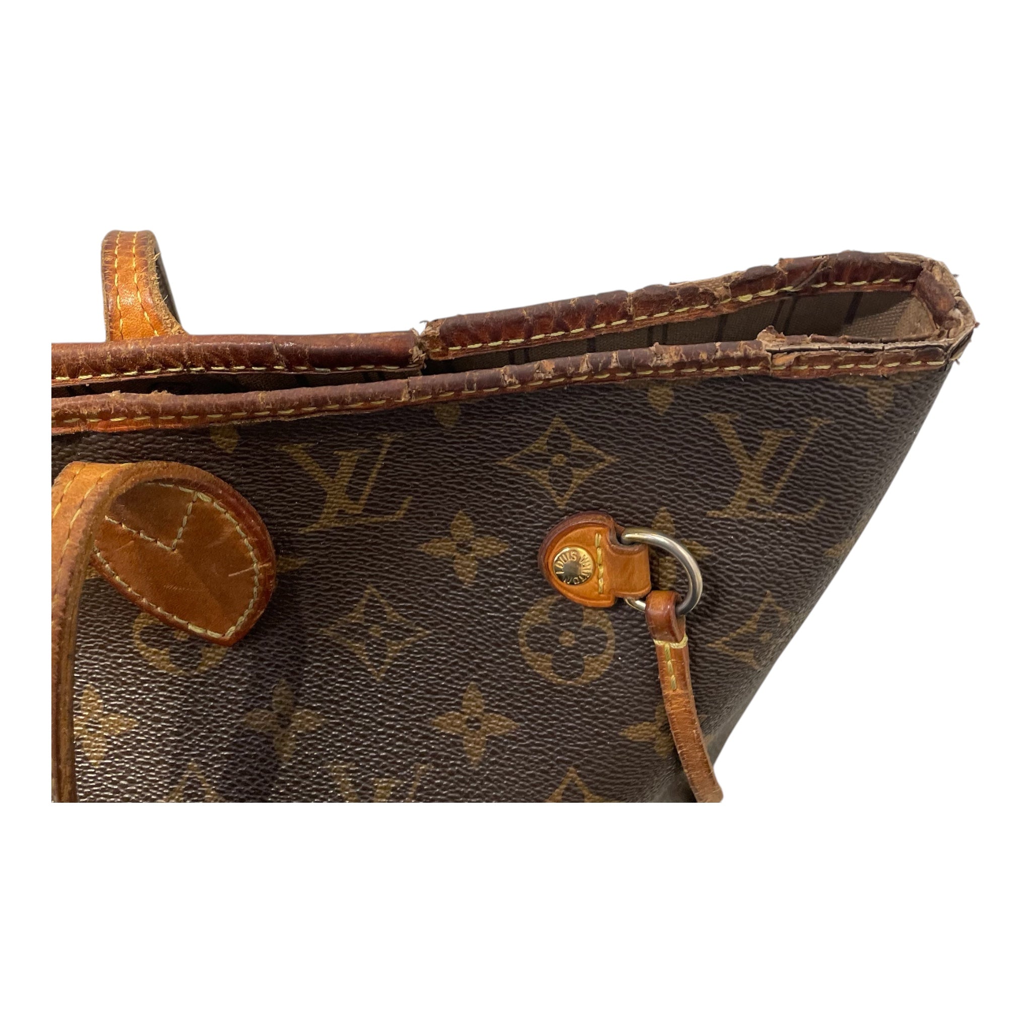 LOUIS VUITTON/Tote Bag/Monogram/Leather/BRW/NEVERFULL TOTE BAG view 11