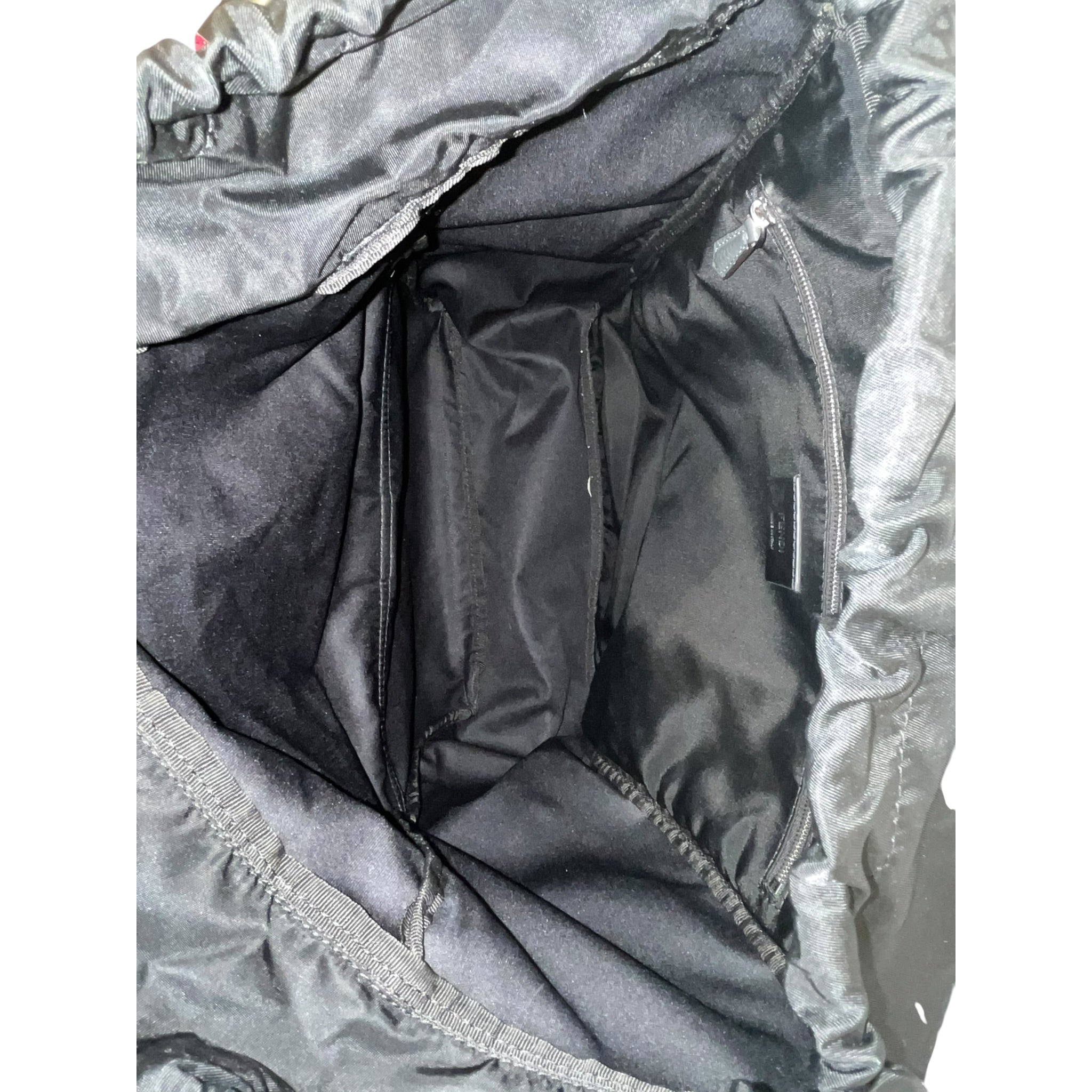 FENDI/Backpack/Monogram/Suede/GRY/NYLON DRAWSTRING BAG view 5