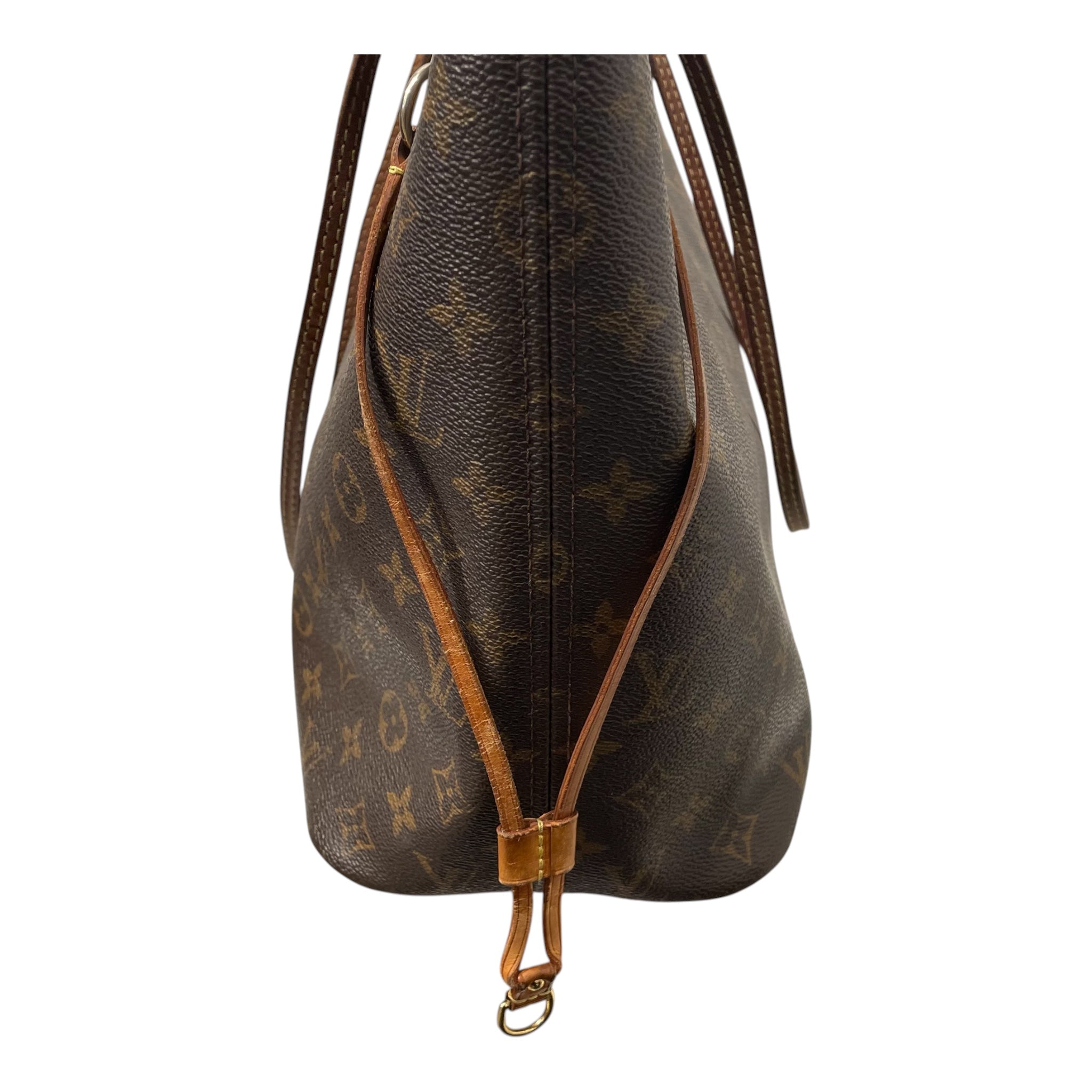 LOUIS VUITTON/Tote Bag/Monogram/Leather/BRW/NEVERFULL TOTE BAG view 7