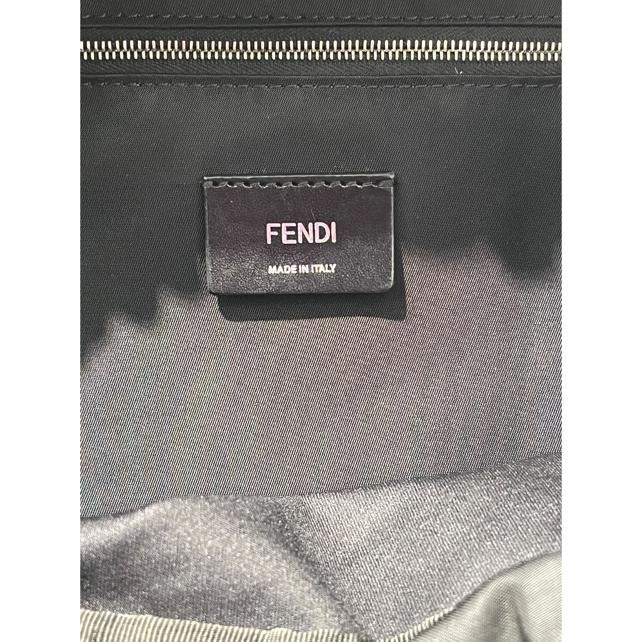FENDI/Backpack/Monogram/Suede/GRY/NYLON DRAWSTRING BAG view 6