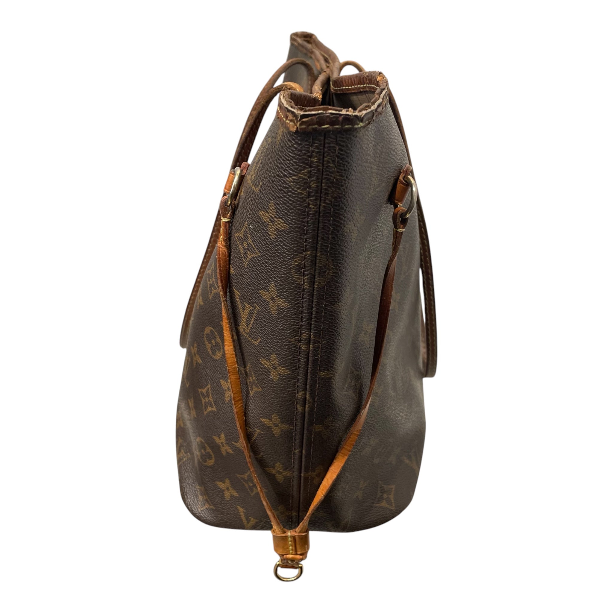 LOUIS VUITTON/Tote Bag/Monogram/Leather/BRW/NEVERFULL TOTE BAG view 8