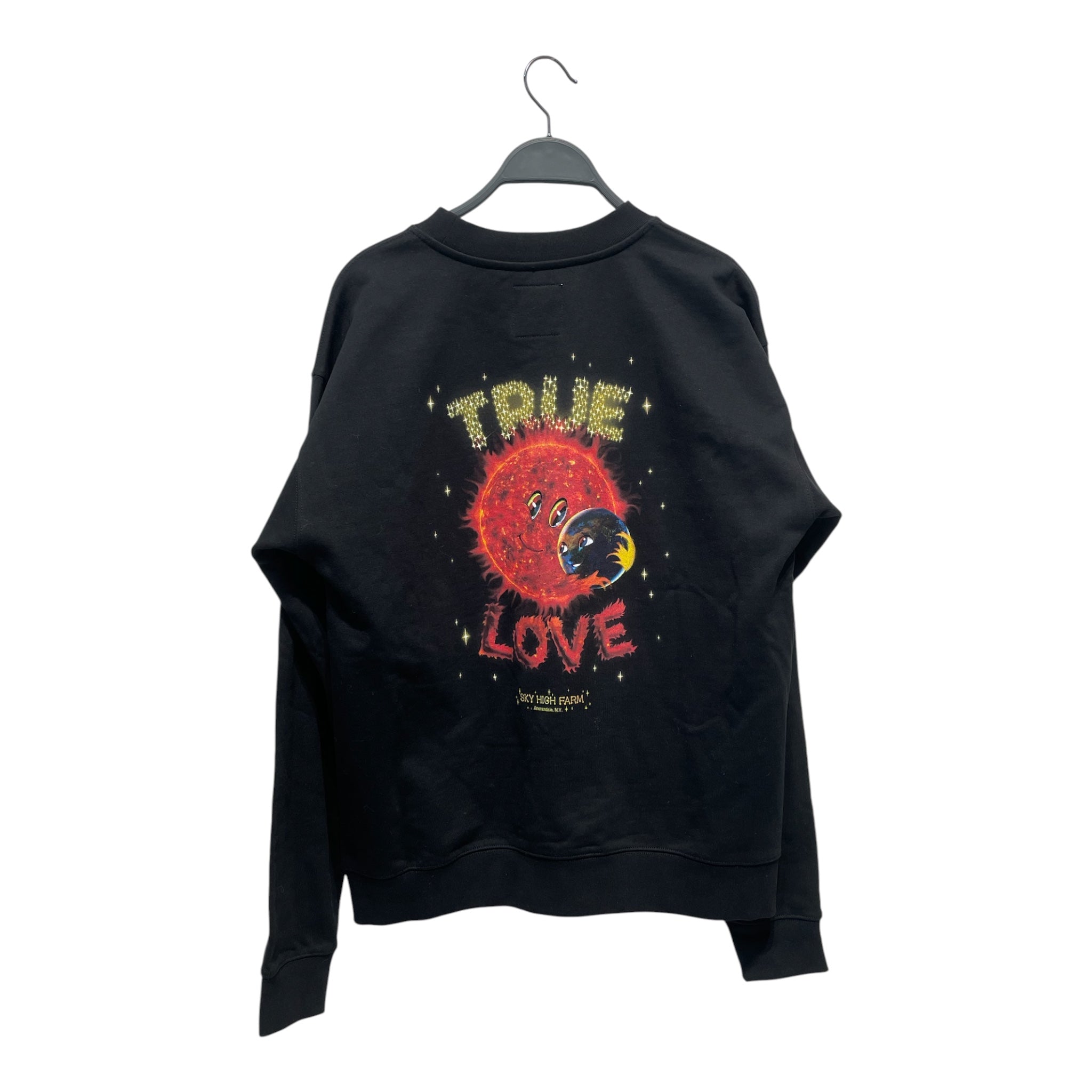 Sky High Farm Workwear/Sweatshirt/M/Cotton/BLK/Pullover/'True Love' Sun Earth Hug view 2