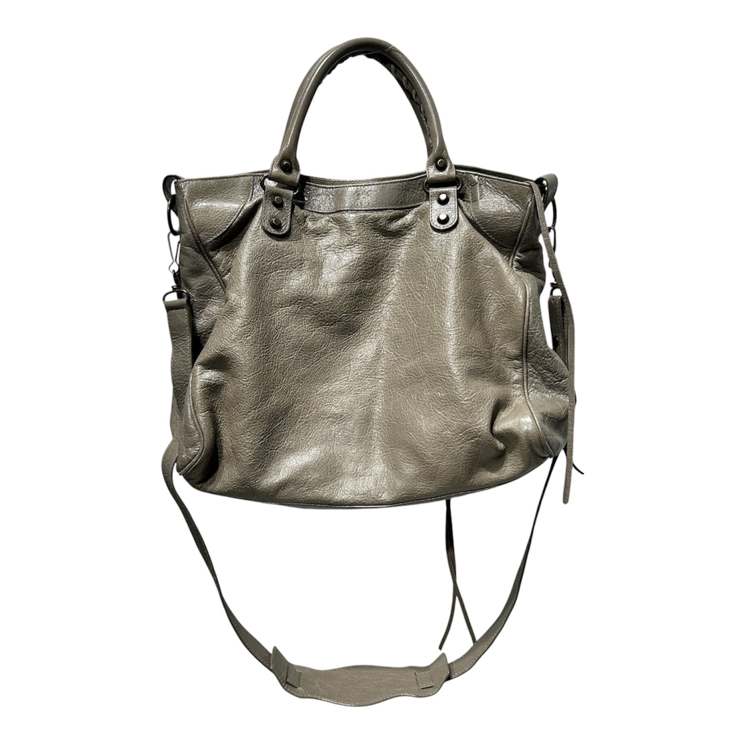BALENCIAGA/Bag/Leather/GRY/CITY BAG view 2