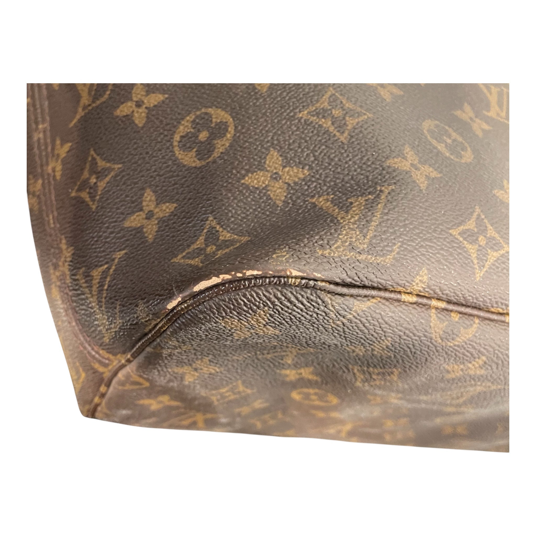 LOUIS VUITTON/Tote Bag/Monogram/Leather/BRW/NEVERFULL TOTE BAG view 12