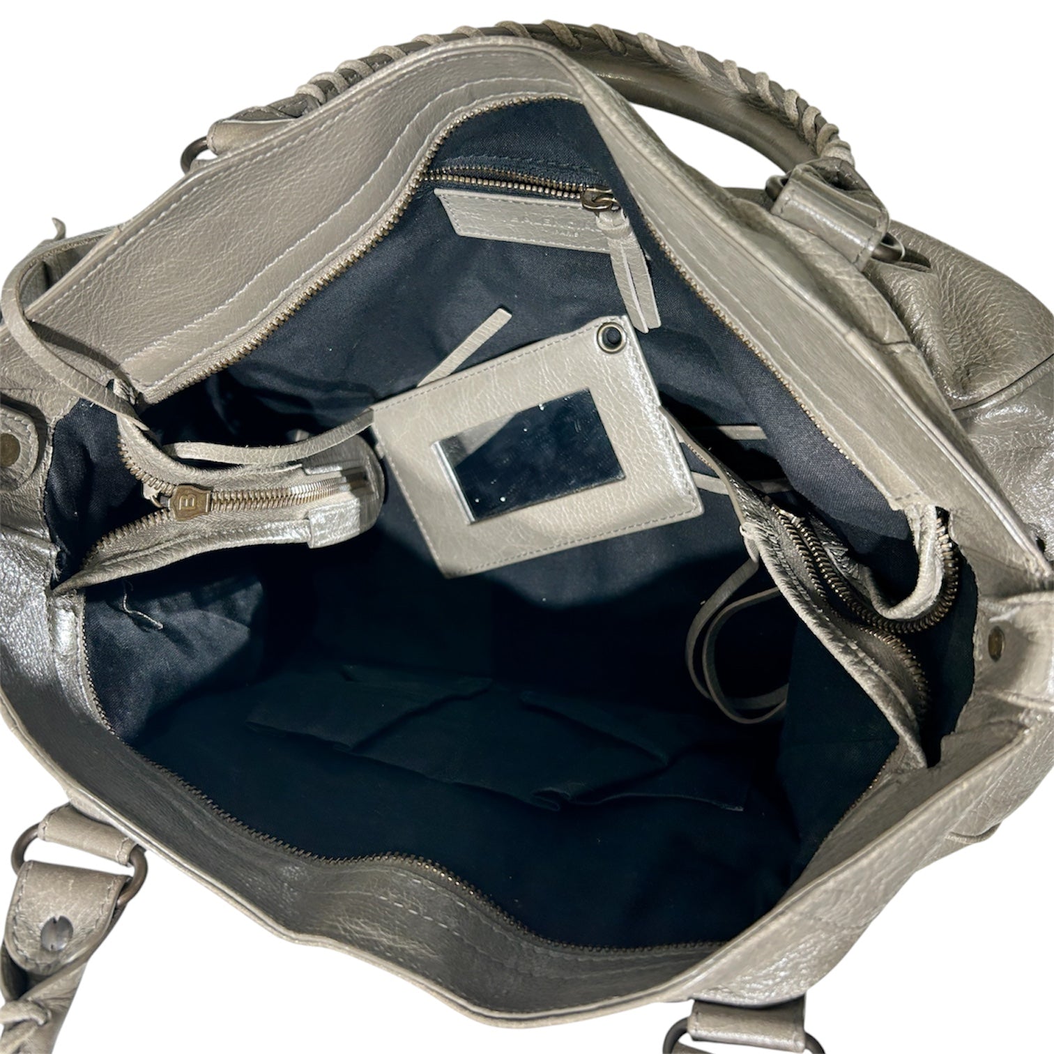 BALENCIAGA/Bag/Leather/GRY/CITY BAG view 3