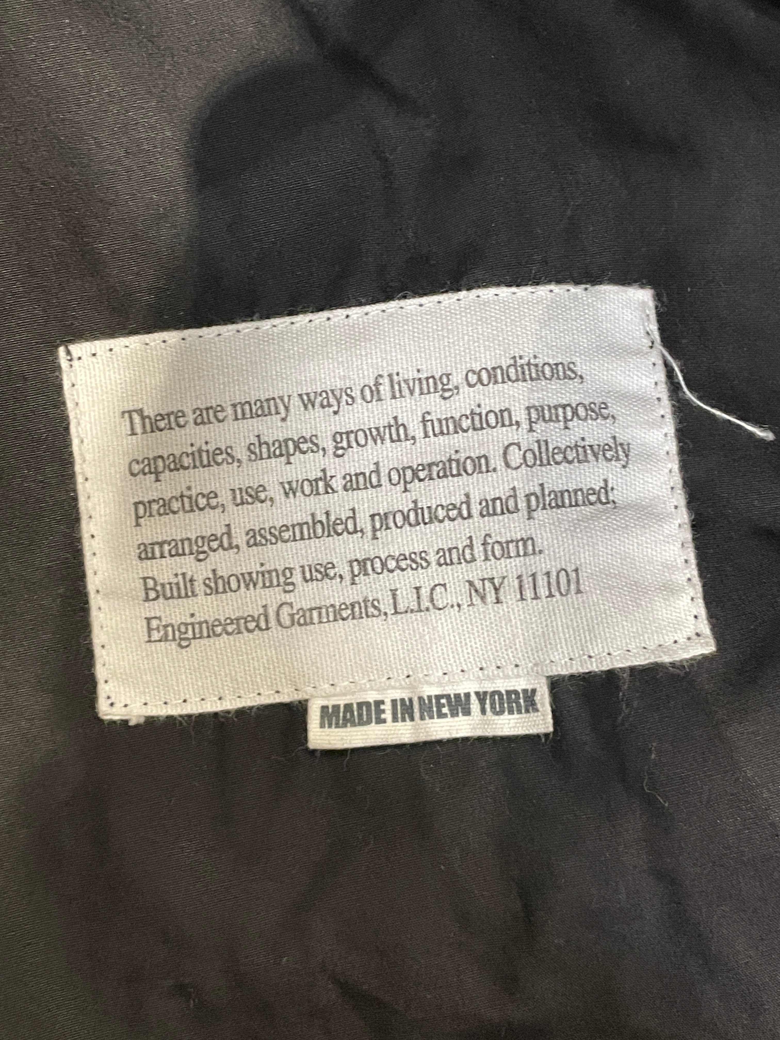 Engineered Garments/LS Shirt/XS/Cotton/BLK/ view 4