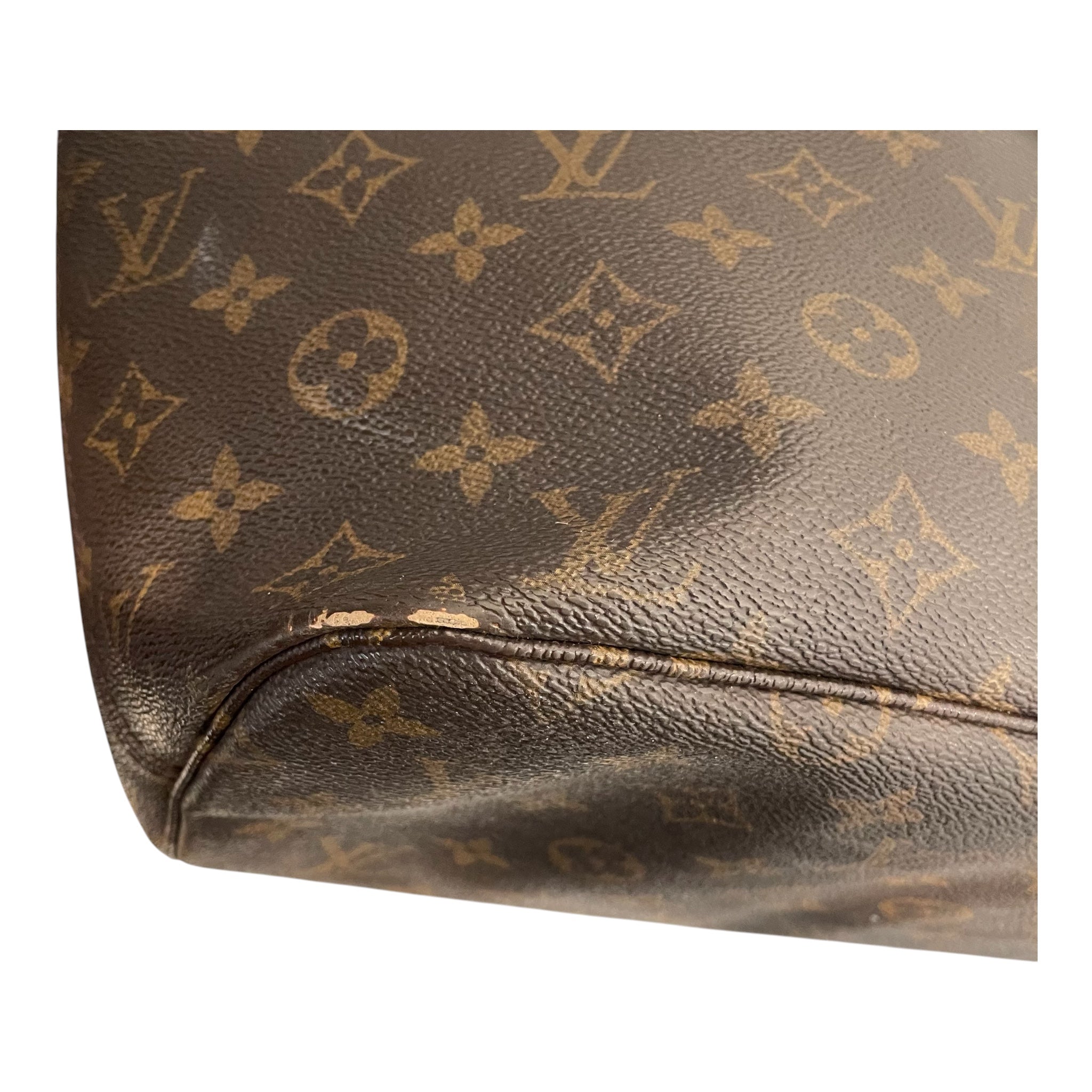 LOUIS VUITTON/Tote Bag/Monogram/Leather/BRW/NEVERFULL TOTE BAG view 14