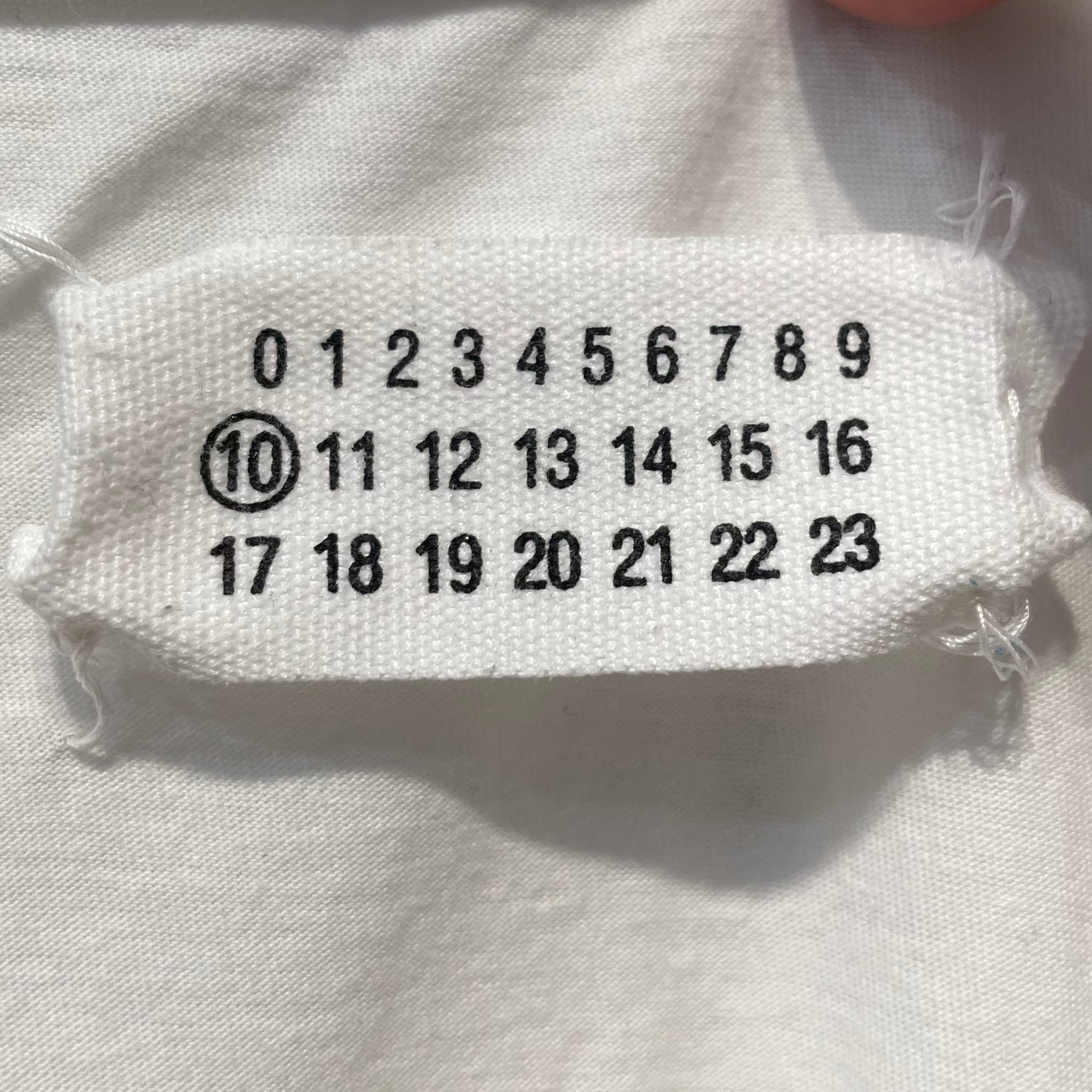 Maison Margiela/T-Shirt/XL/Cotton/WHT/Plain White T-Shirt view 3