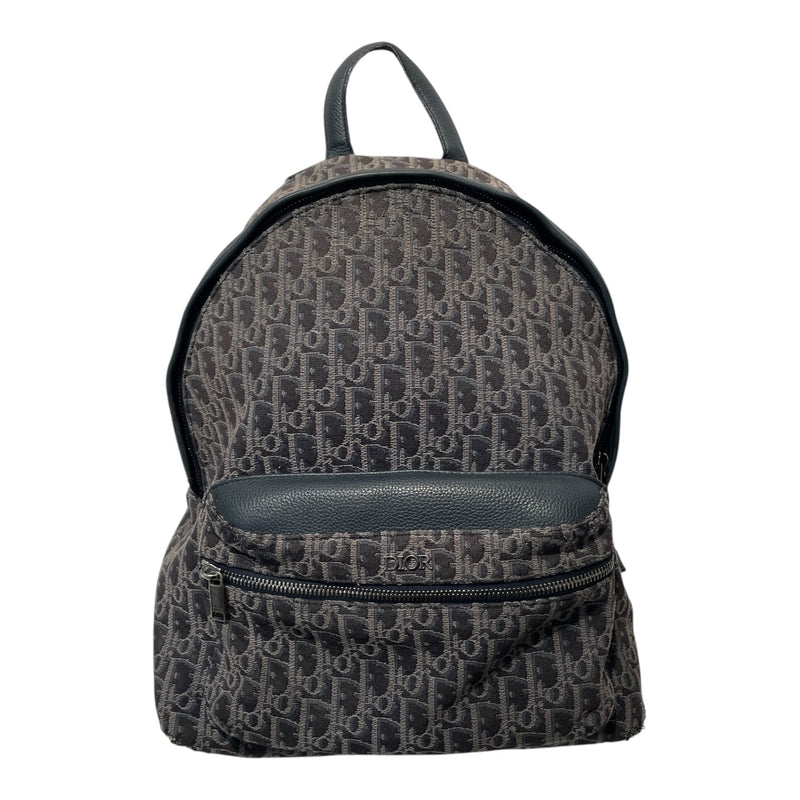 Christian Dior/Backpack/Monogram/Cotton/GRY/