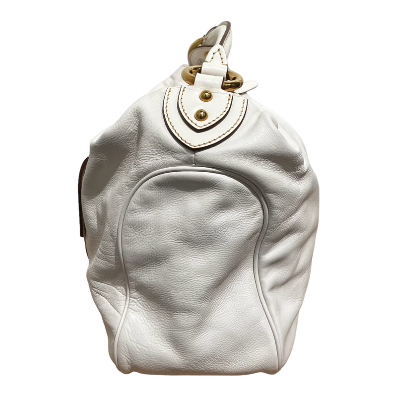 MARC JACOBS/Hand Bag/Leather/WHT/