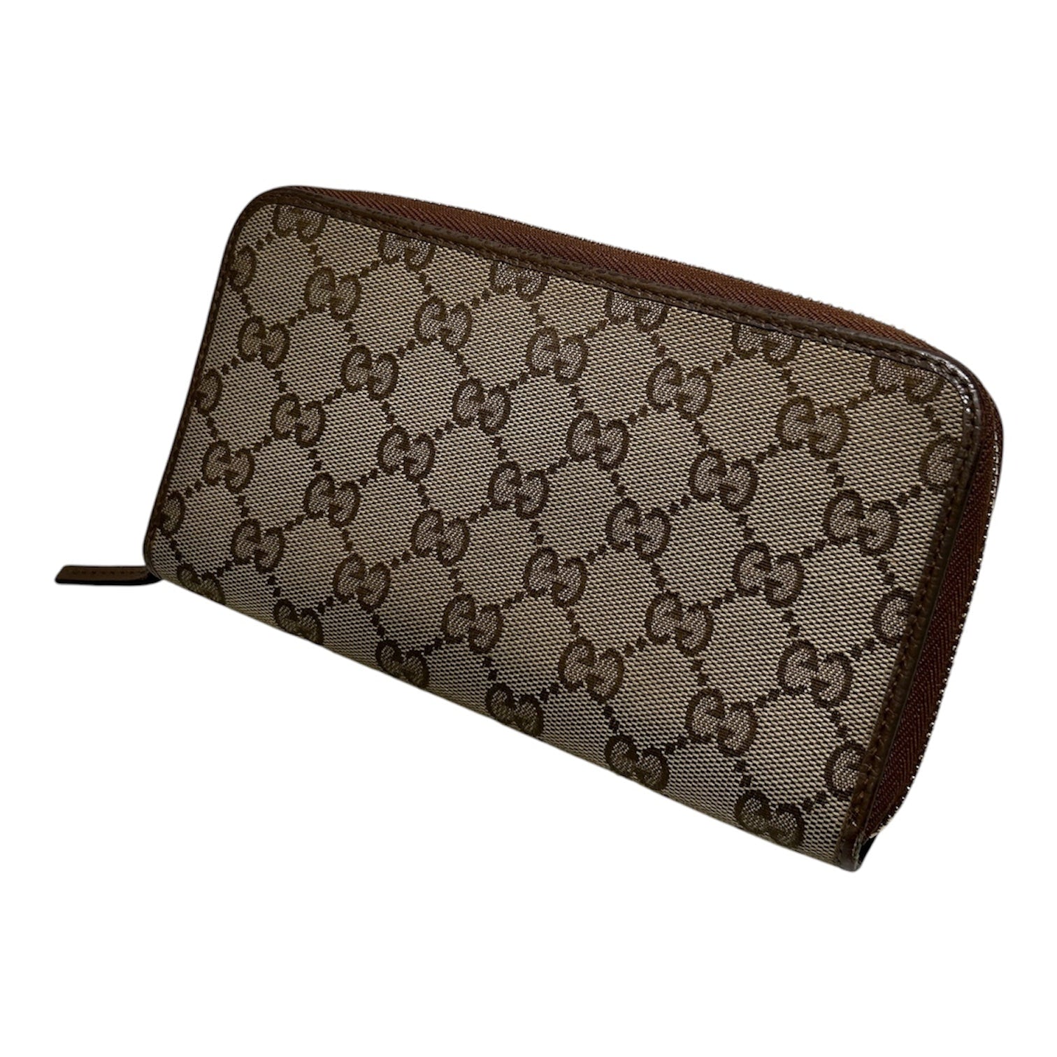 GUCCI/Long Wallet/All Over Print/BRW/zip around view 1