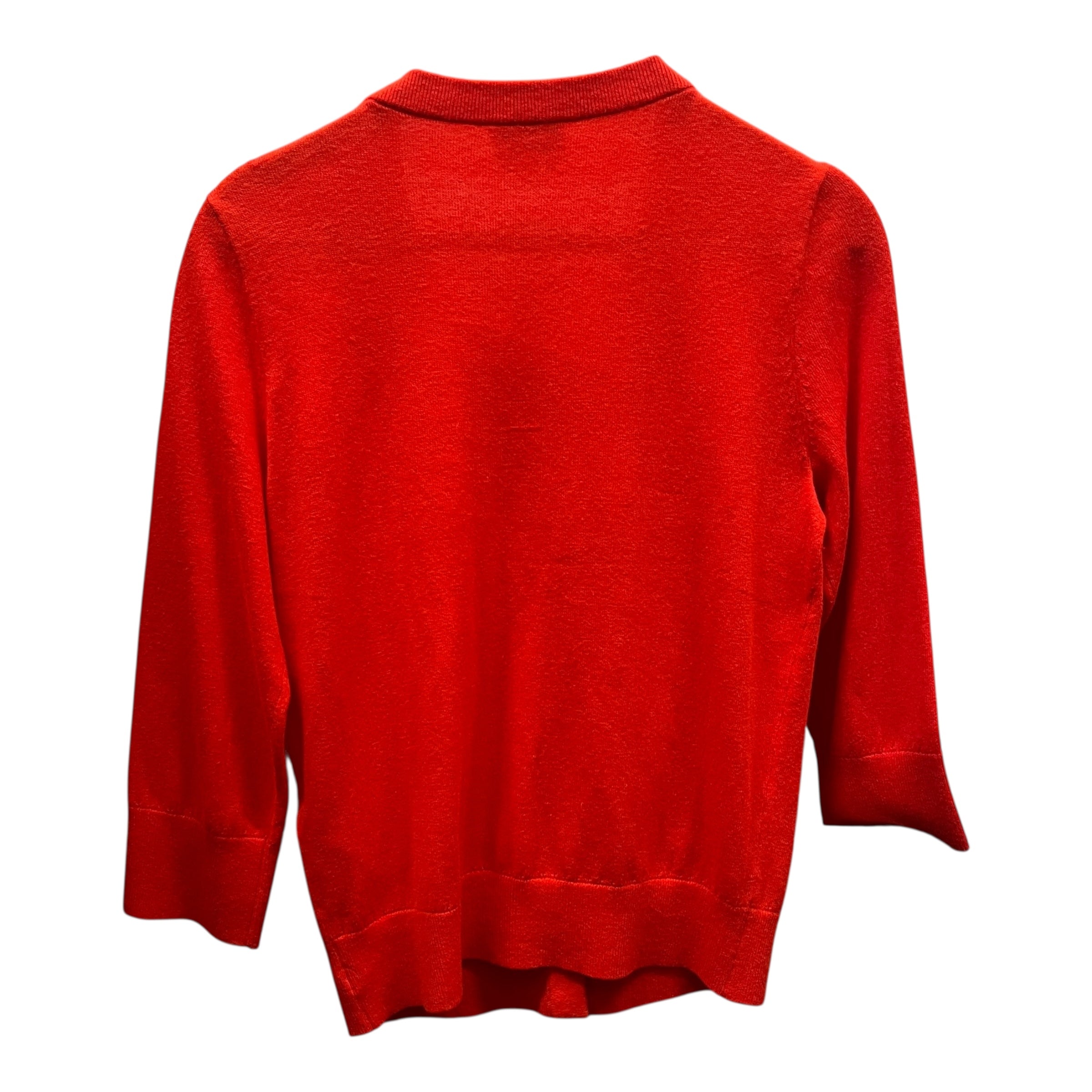 kate spade new york/Cardigan/S/Cotton/RED/Embellished Neckline view 2