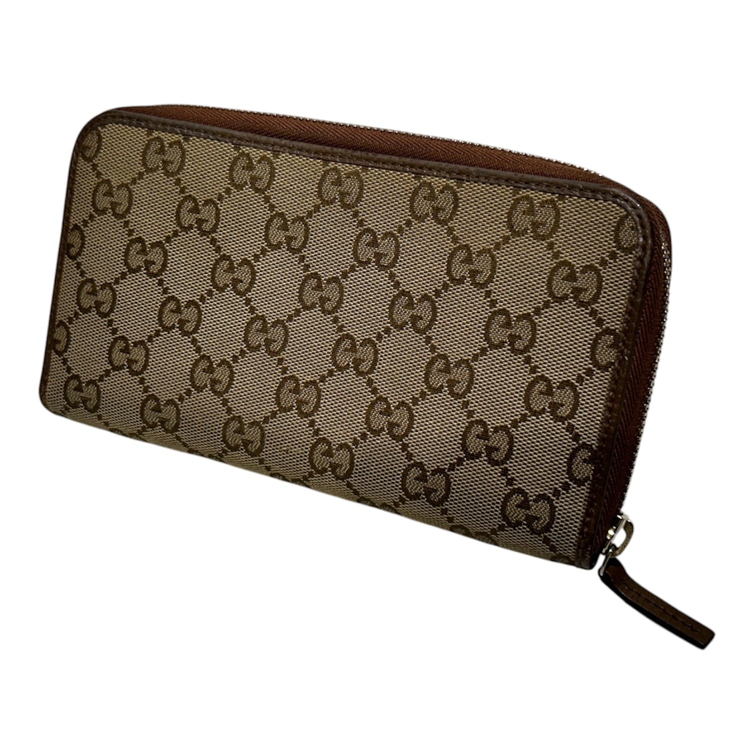 GUCCI/Long Wallet/All Over Print/BRW/zip around view 2