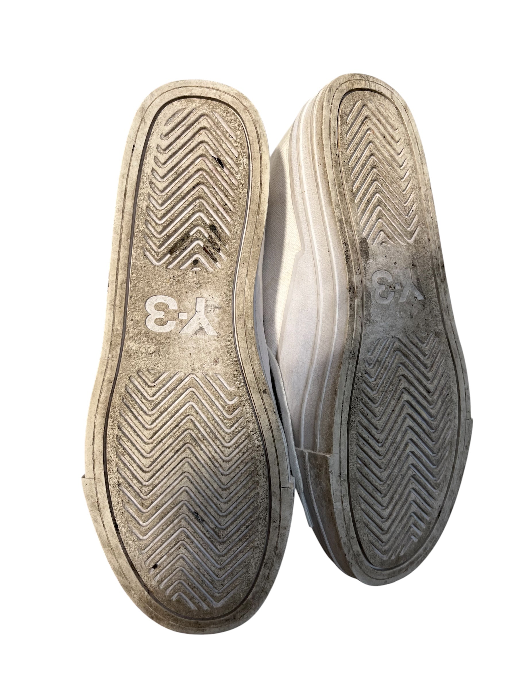 Y-3/Hi-Sneakers/US 8.5/Cotton/WHT/YUBEN MID view 3