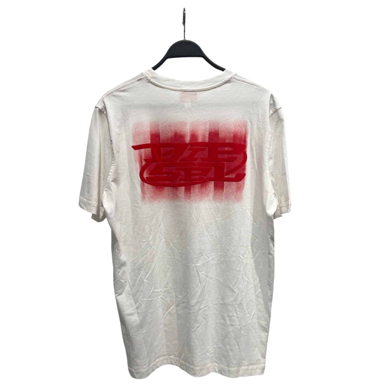 DIESEL/T-Shirt/XL/Cotton/WHT/White T-Just-N4 Red Logo Tee view 2