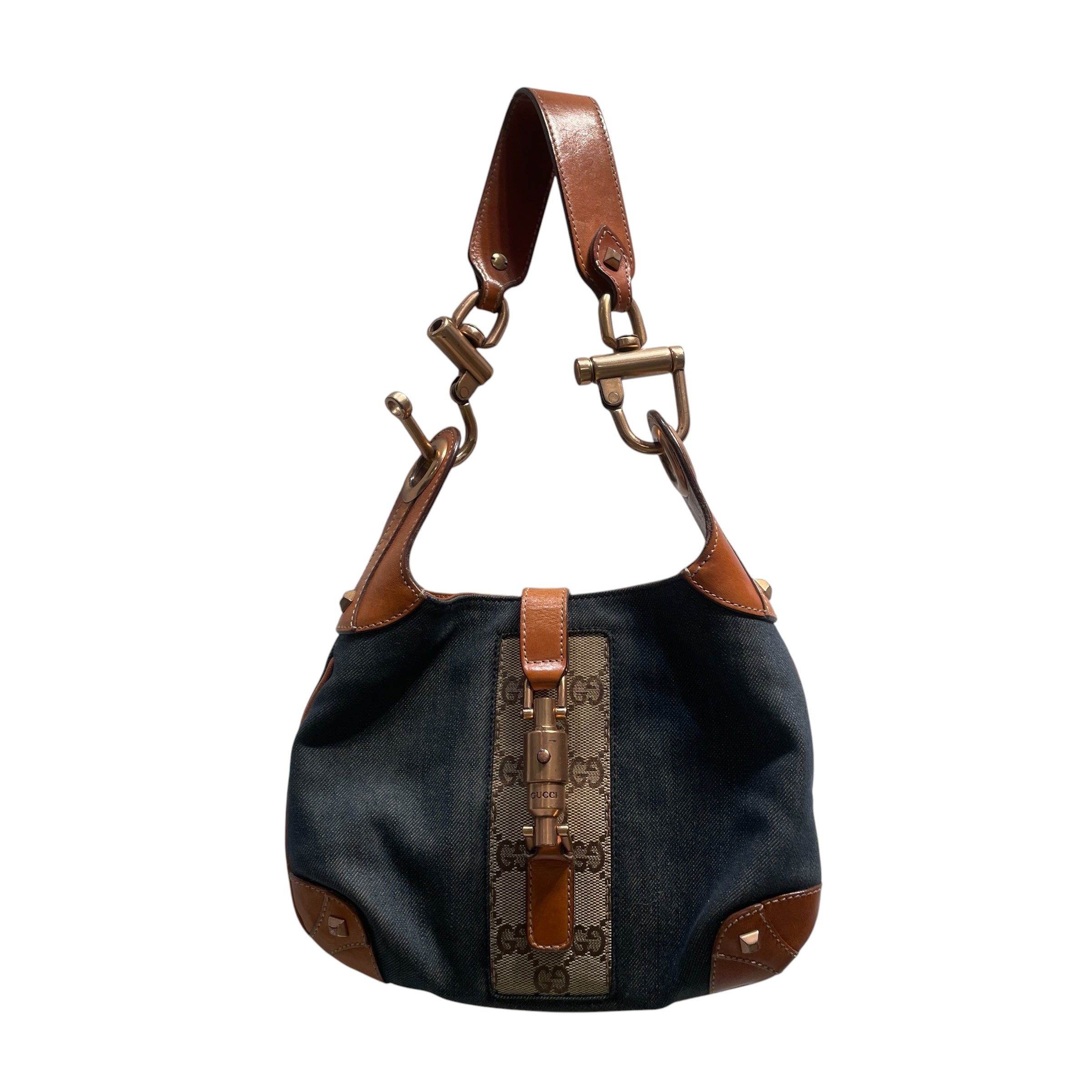 GUCCI/Hand Bag/NVY/Denim Monogram view 1